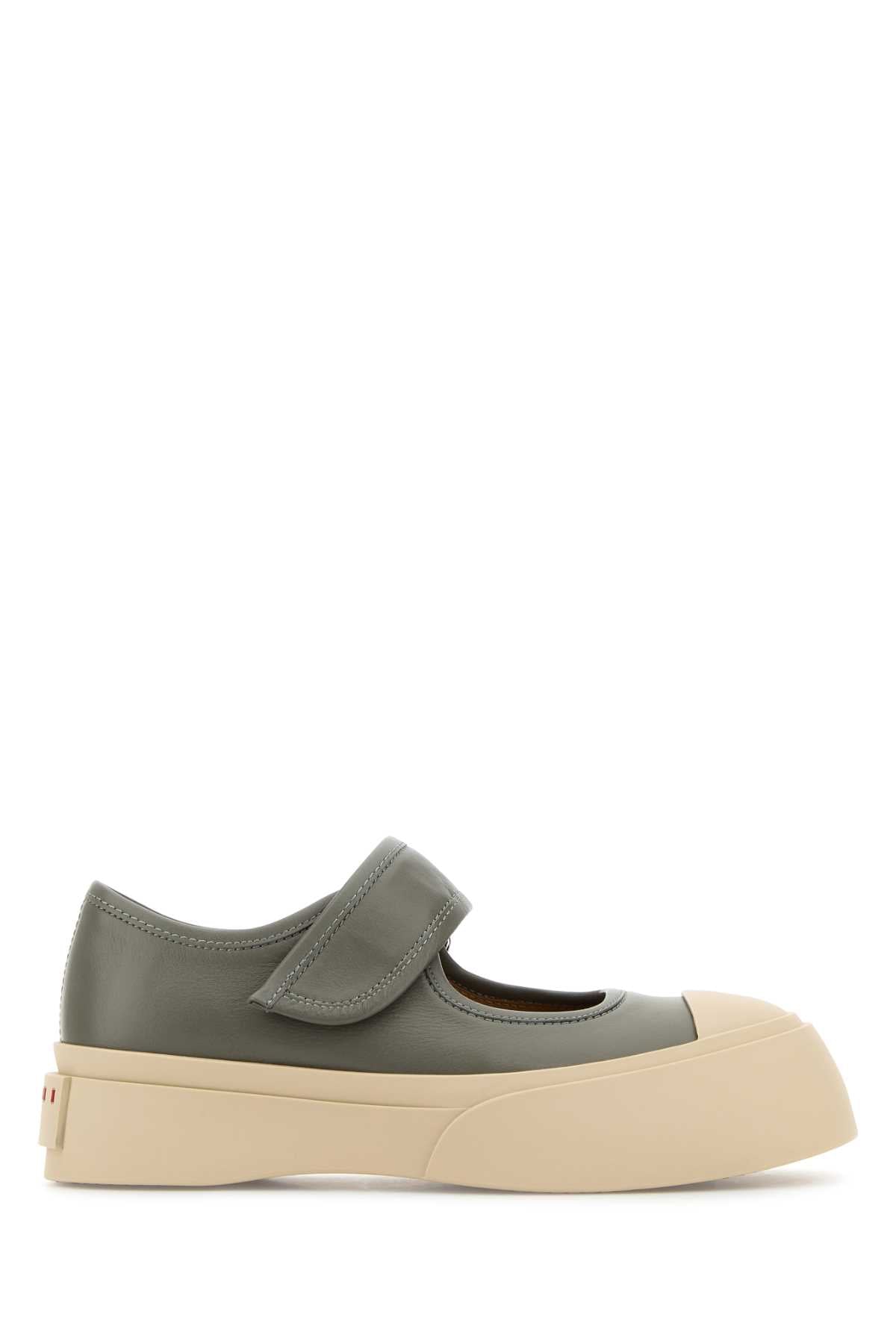 MARNI Leather Mary Jane Sneaker - Women's