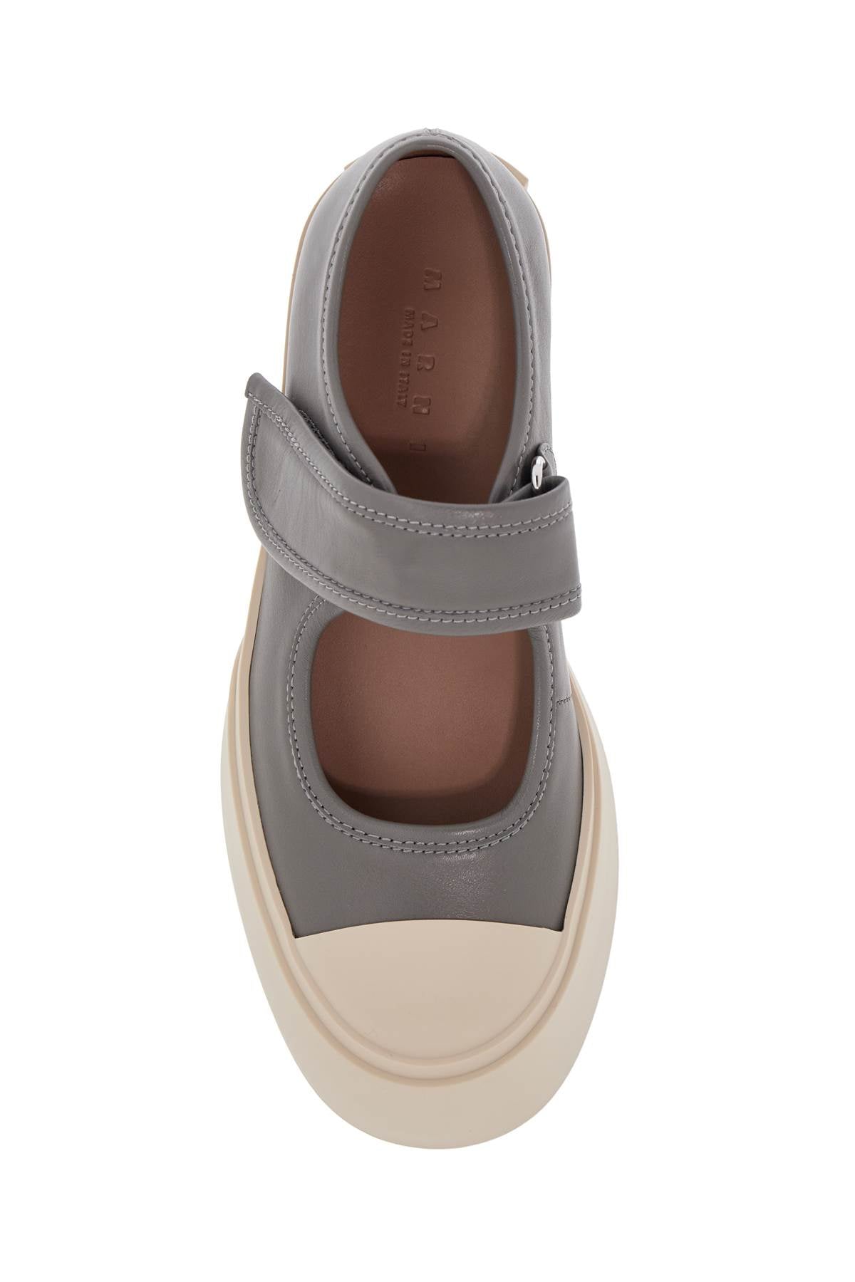MARNI Leather Mary Jane Sneaker - Women's