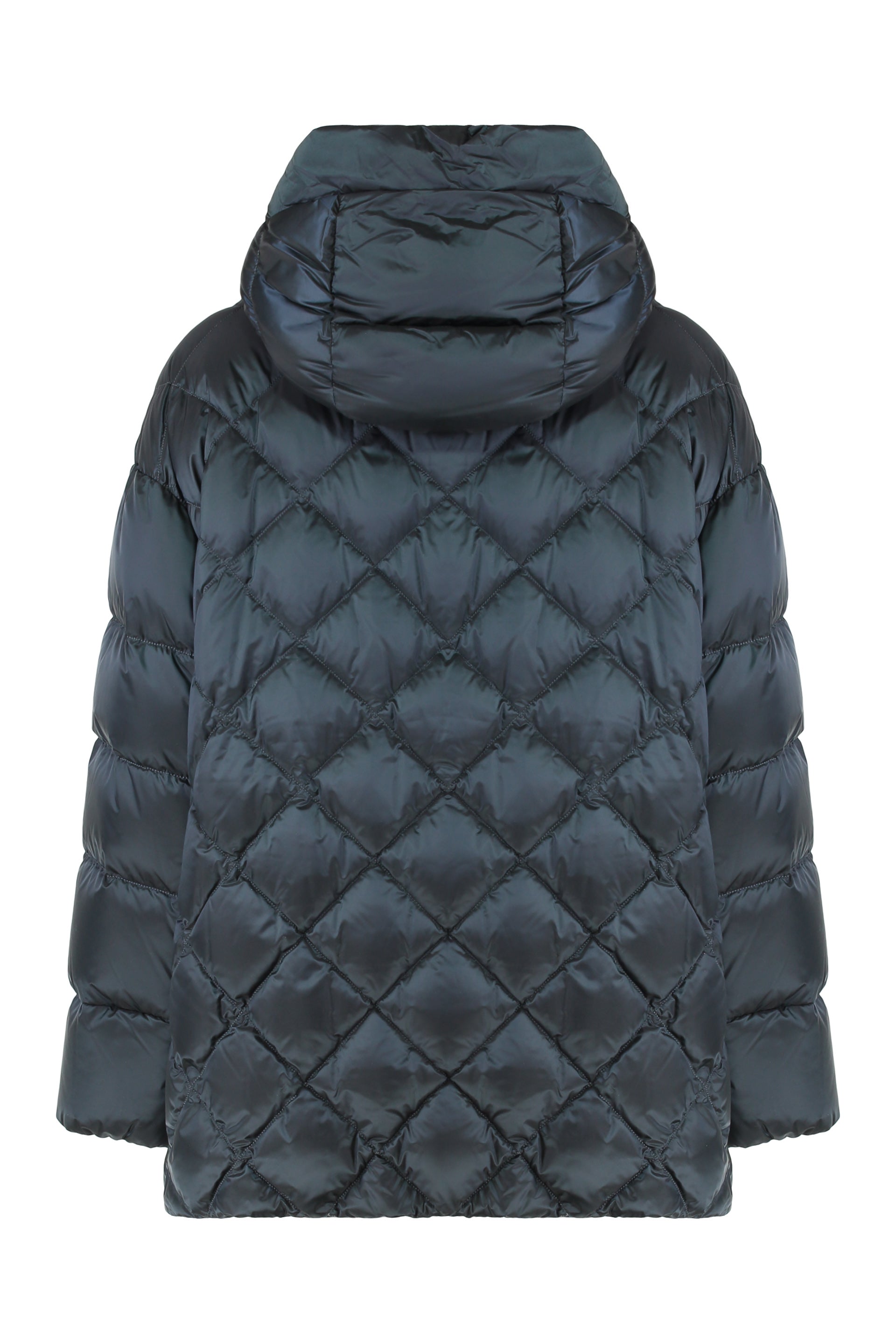 S MAX MARA Padded Nylon Waterproof Jacket with Hood - Women’s Outerwear