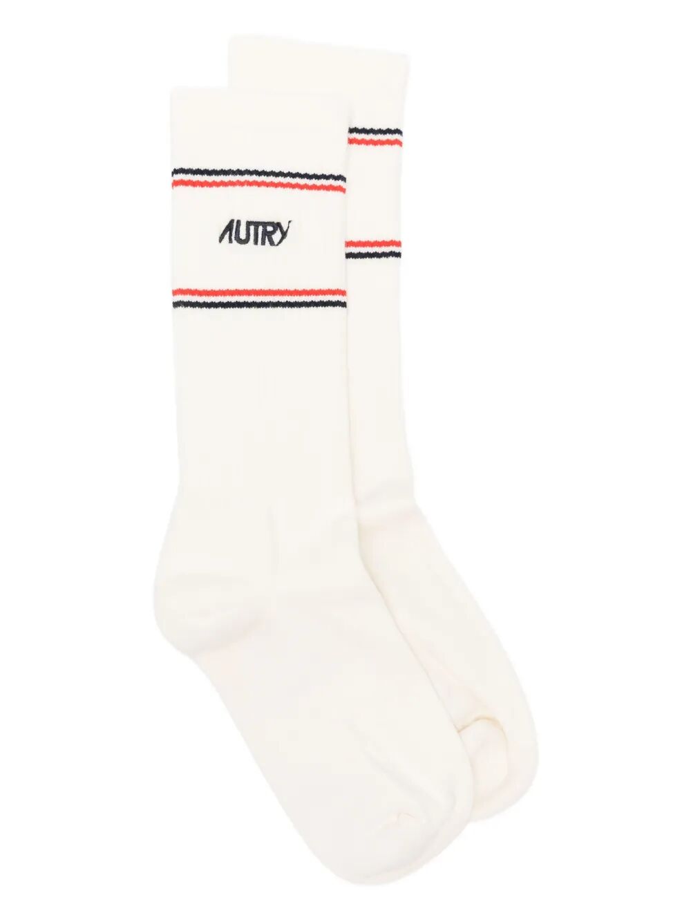 AUTRY Striped Logo Socks for Women