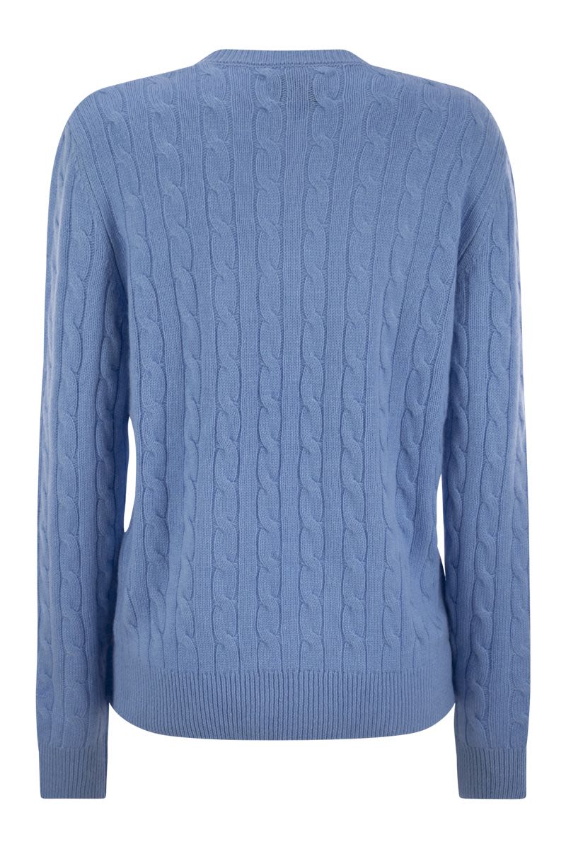 MC2 SAINT BARTH Women's Classic Crew-Neck Jumper in Wool and Cashmere Blend
