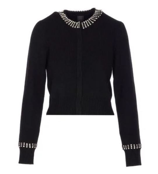 PINKO Embellished Knit Sweater with Button Front - Fall/Winter 2025
