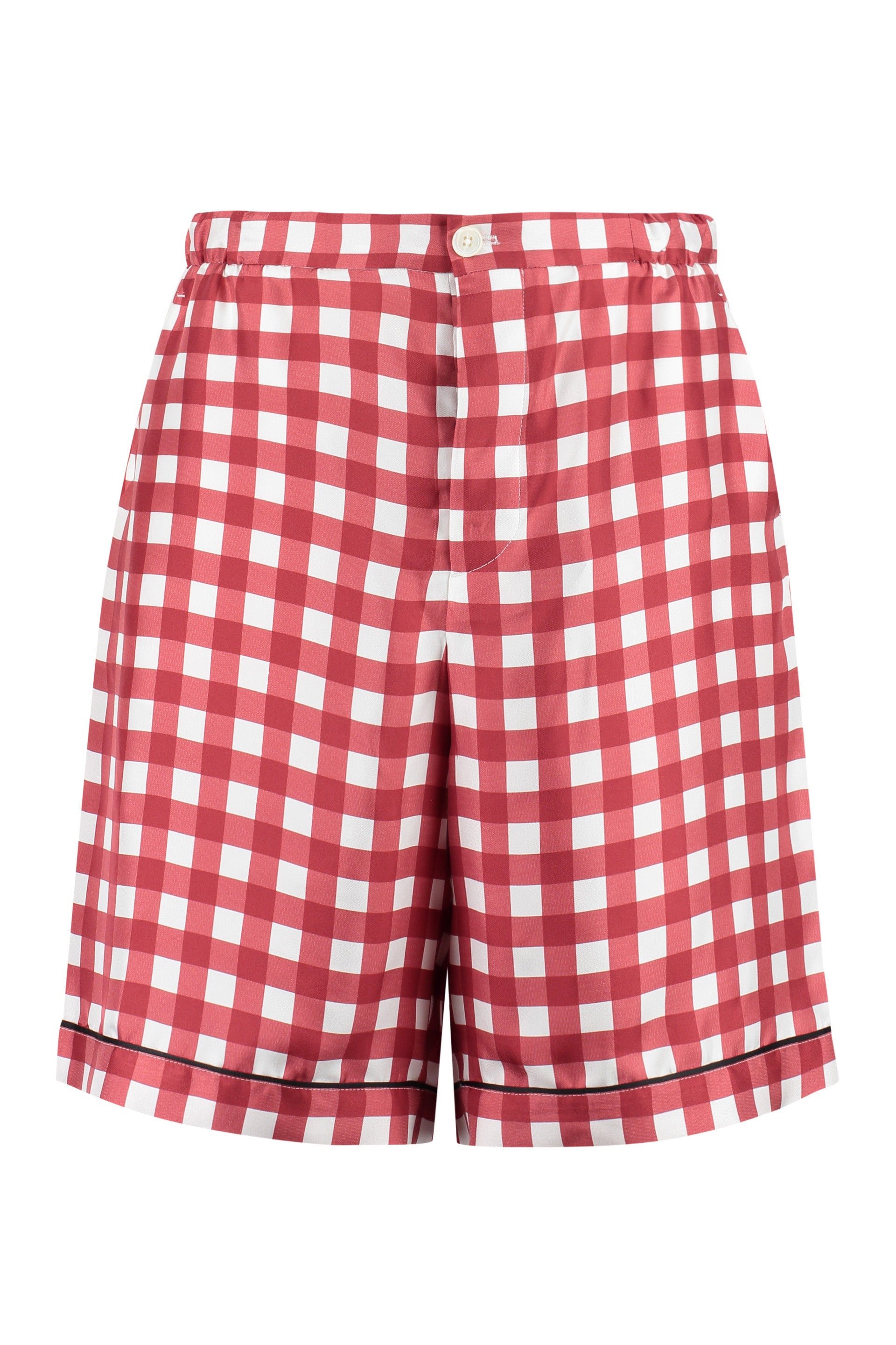 PRADA Printed Silk Mini Shorts for Men