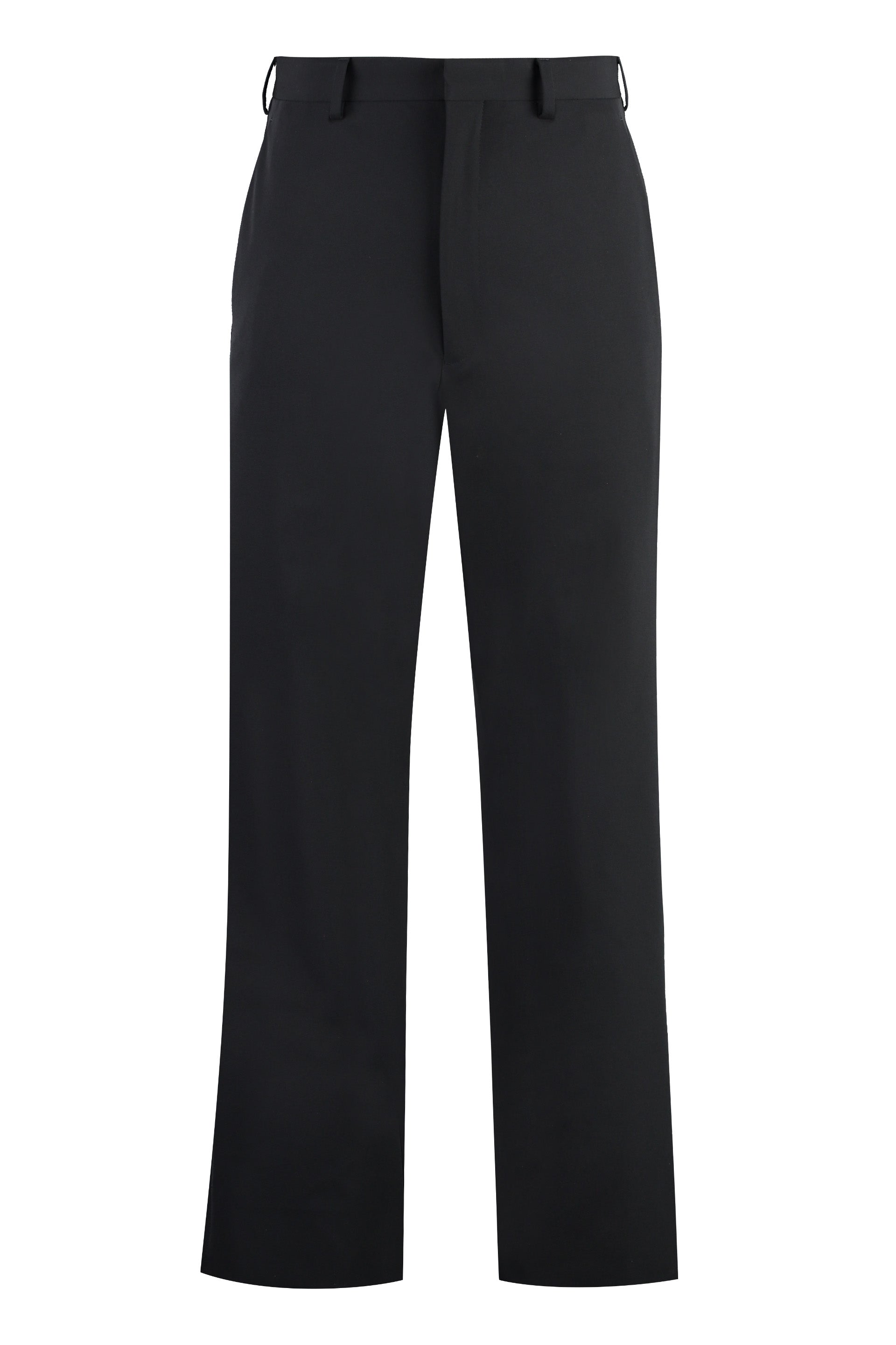 PRADA Technical Fabric Pants with Leather Accents