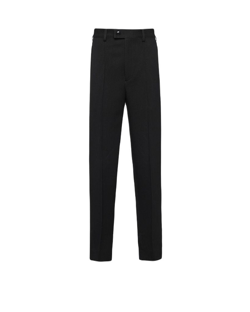 PRADA Men's Gabardine Trousers - FW23 Collection