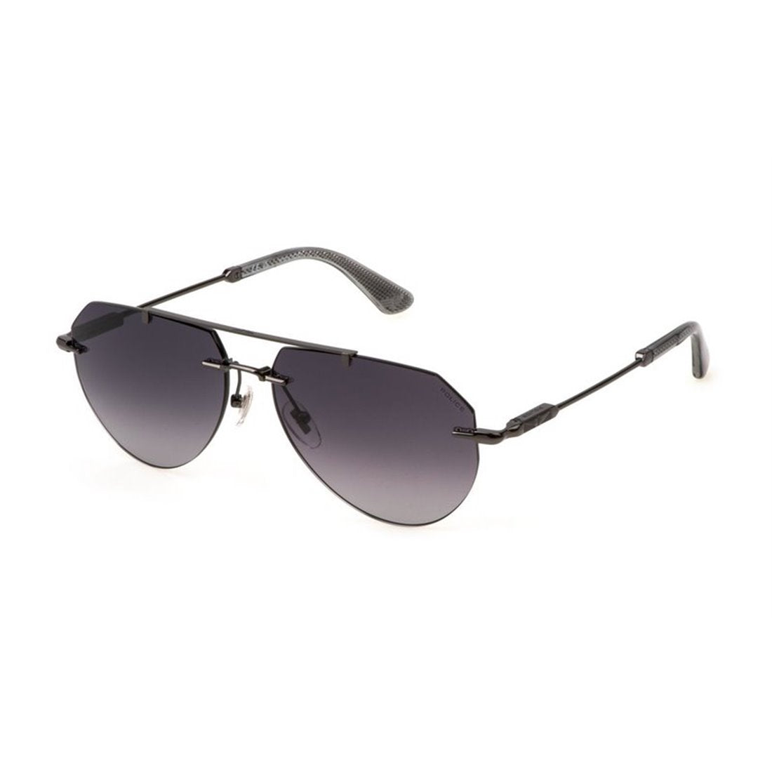 POLICE Sleek Metal Sunglasses with Gradient Lenses for Men
