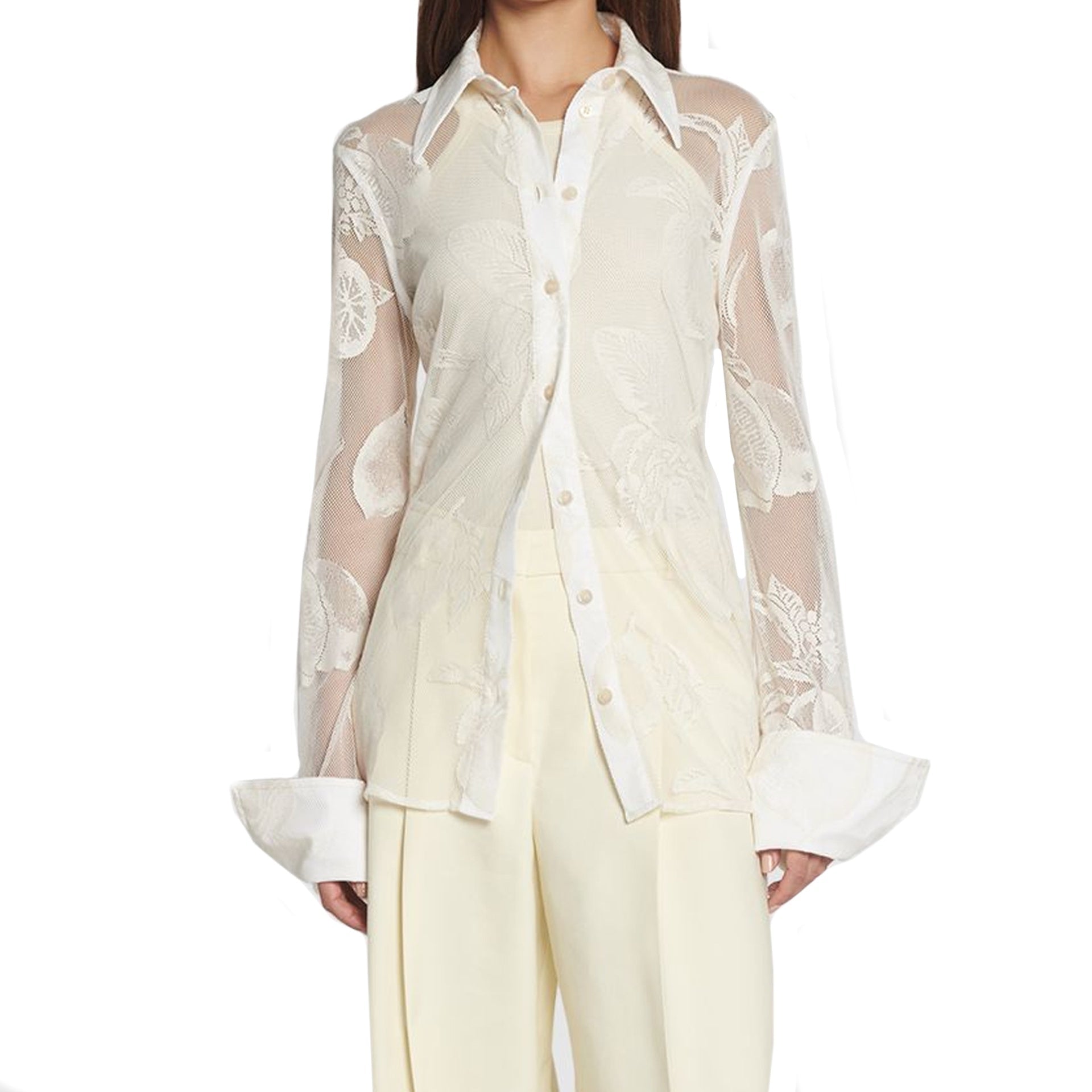SPORTMAX Lace Up Double Layer Shirt for Women