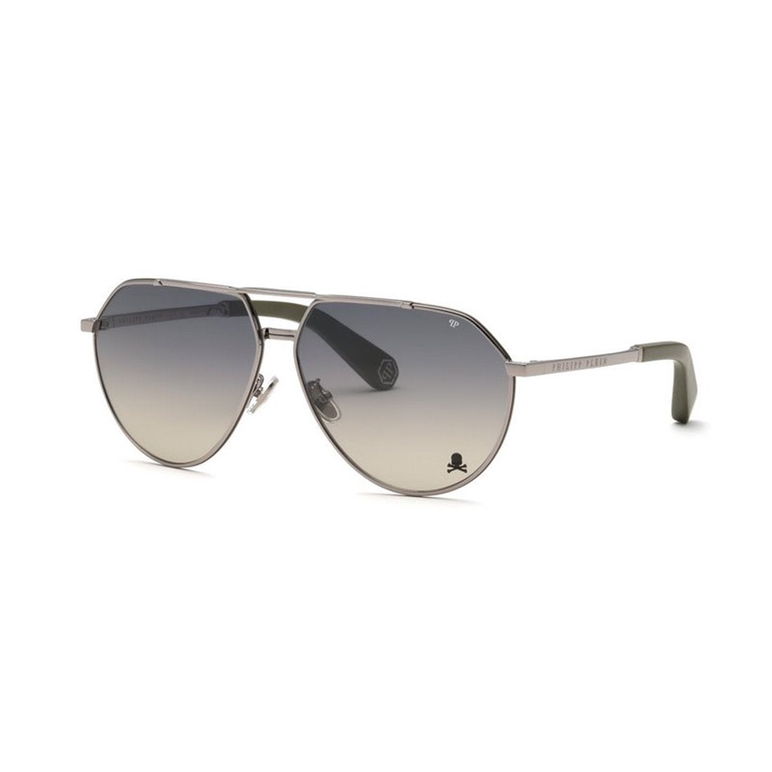 PHILIPP PLEIN Shiny Ruthenium Sunglasses for Men