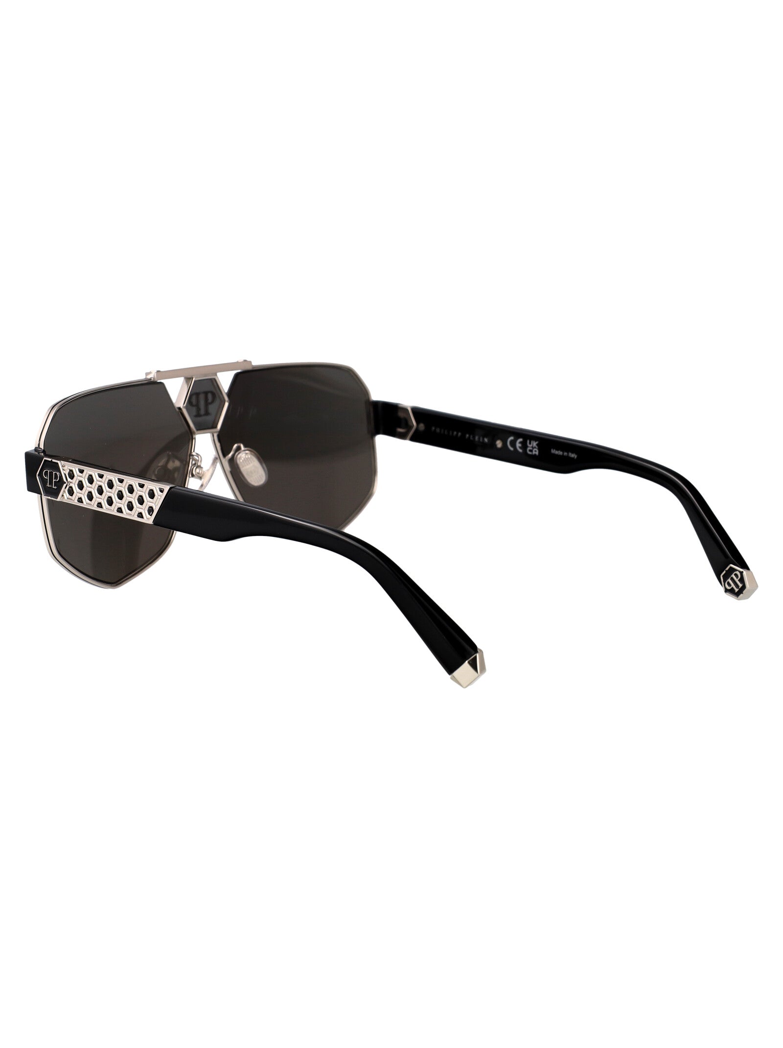 PHILIPP PLEIN Acetate and Metal Sunglasses with Plein Badge