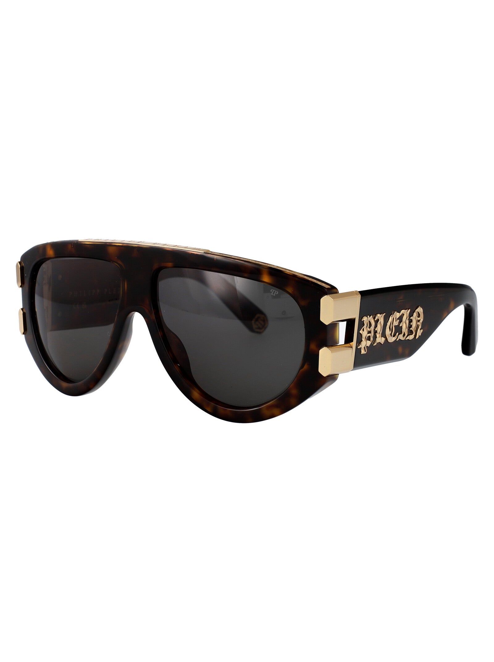 PHILIPP PLEIN Havana Acetate+Metal Women's Sunglasses