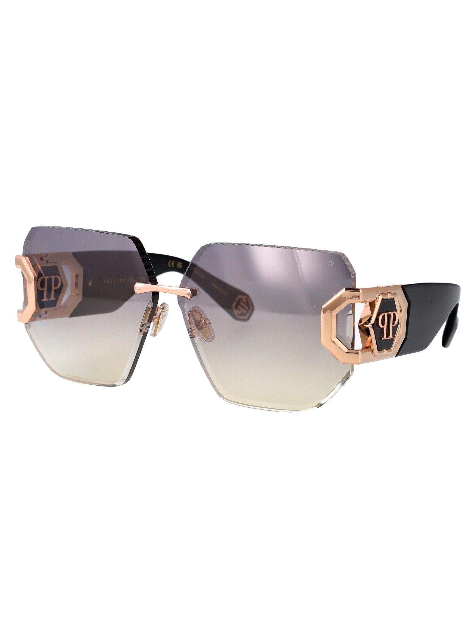 PHILIPP PLEIN Chic Acetate and Metal Sunglasses for Women