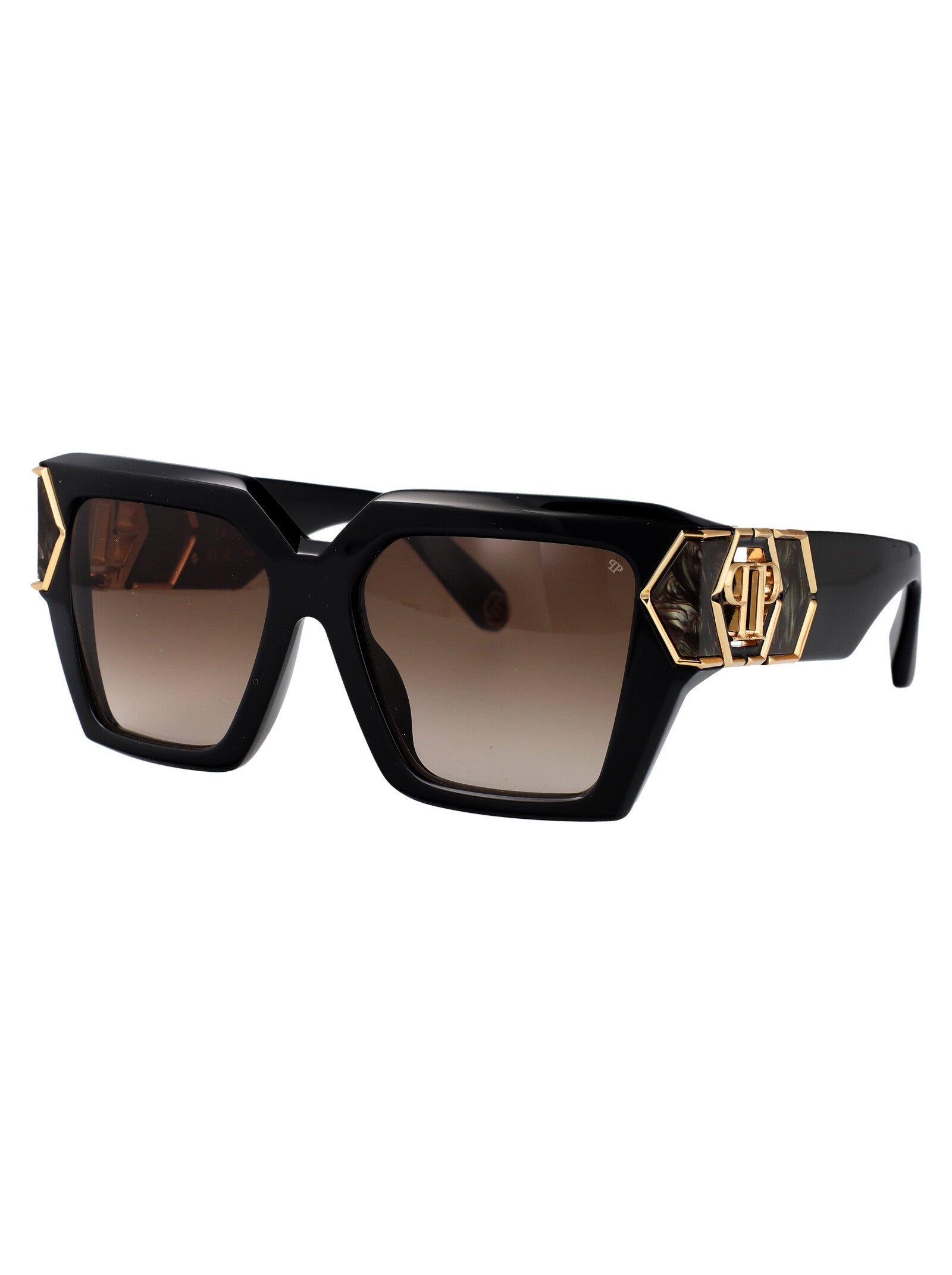 PHILIPP PLEIN Elegant Acetate and Metal Sunglasses for Women