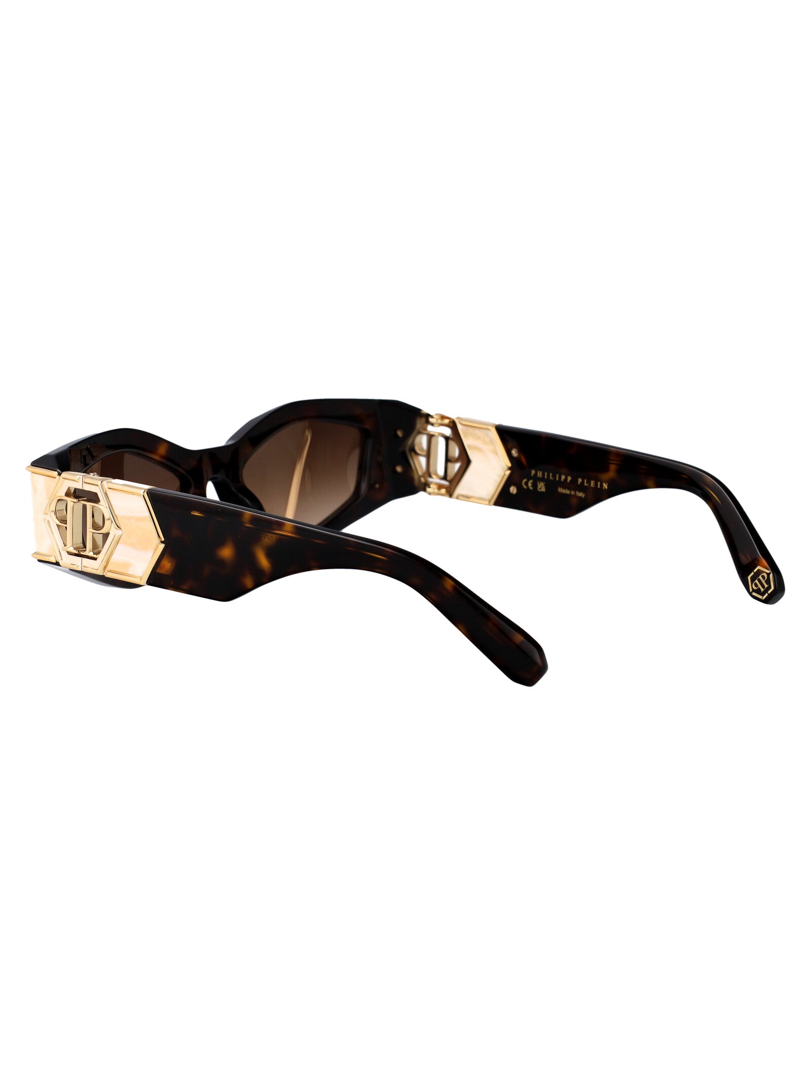 PHILIPP PLEIN Havana Acetate and Metal Sunglasses for Women - SS25 Collection