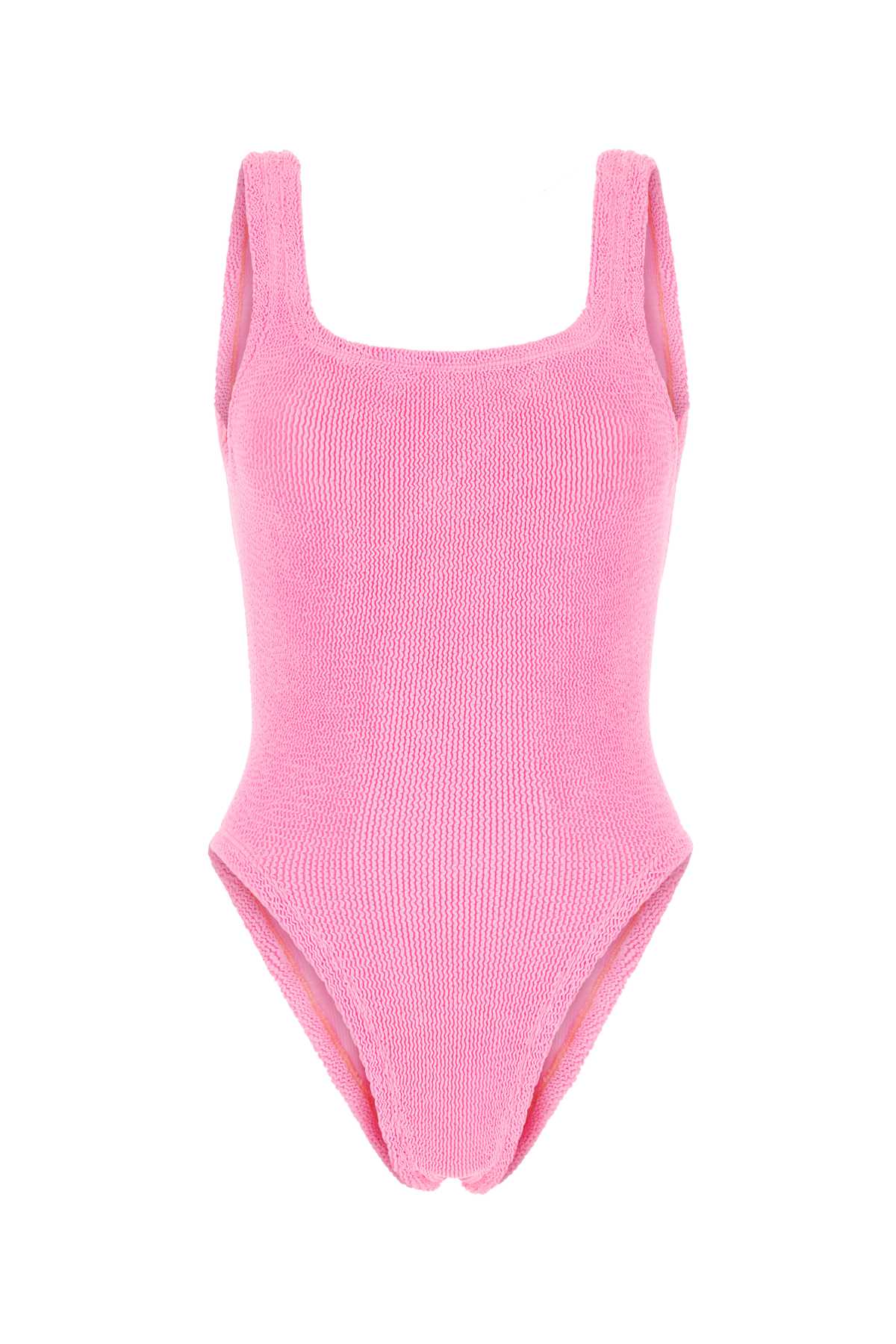 HUNZA G Square Neck Mini Stretch Nylon Swimsuit