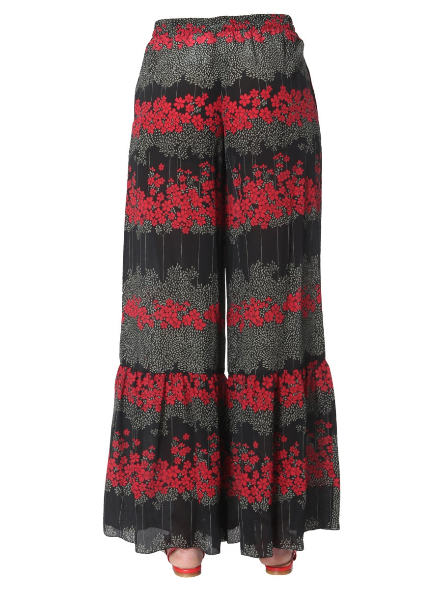 RED VALENTINO Dreaming Peony Print Trousers for Women