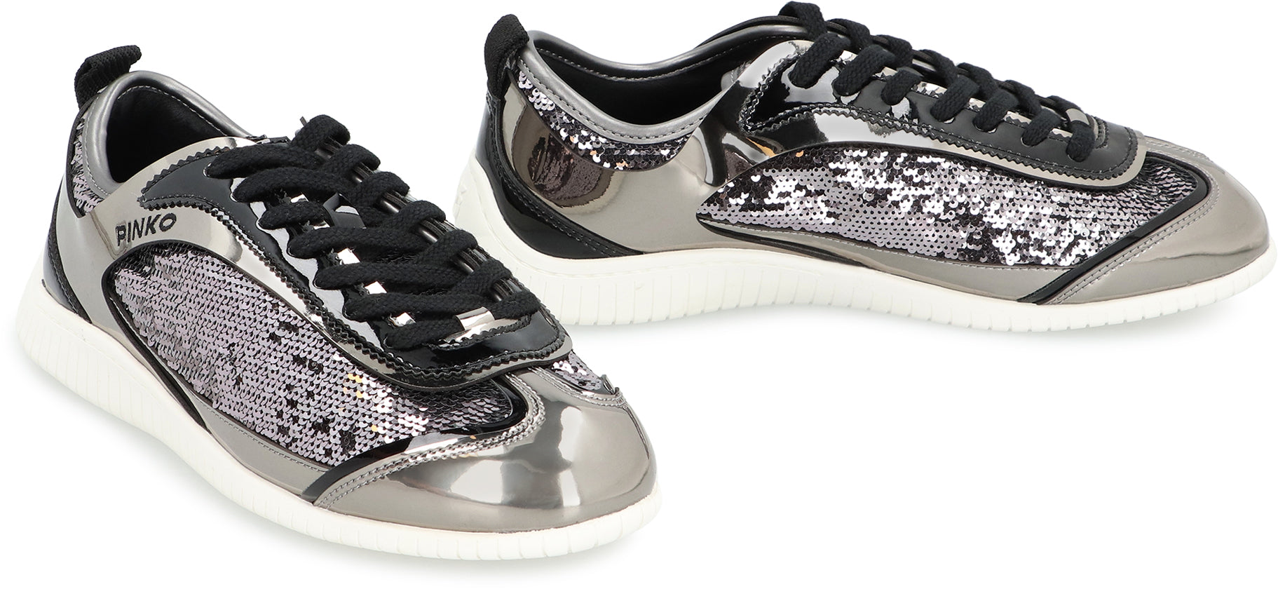 PINKO Low-Top Sequin Embellished Sneakers