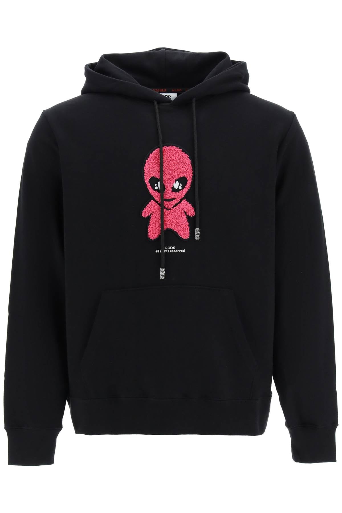 GCDS Men's Graphic Hoodie with Drawstring