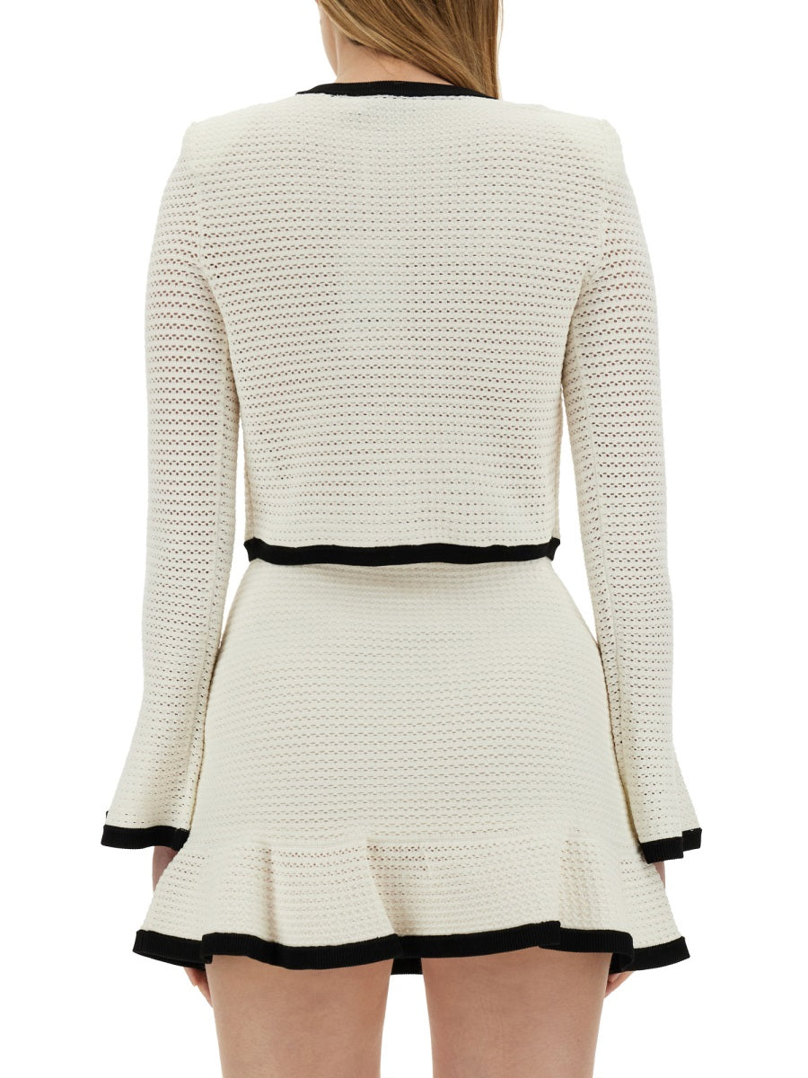 SELF-PORTRAIT Crochet Cardigan - Size 8 UK