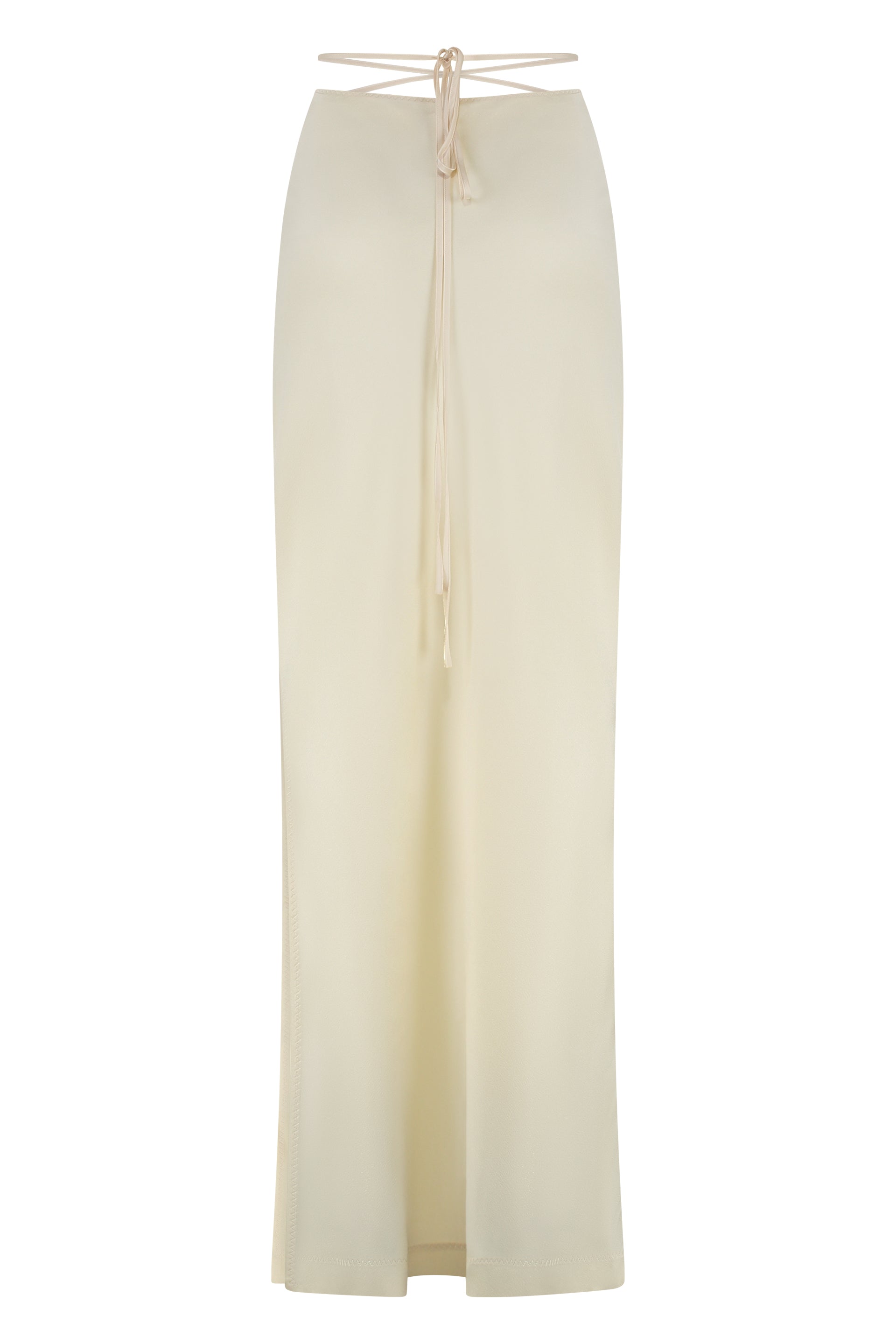 ANNA OCTOBER MIDI SKIRT WITH CUT-OUT FRONT DETAILS