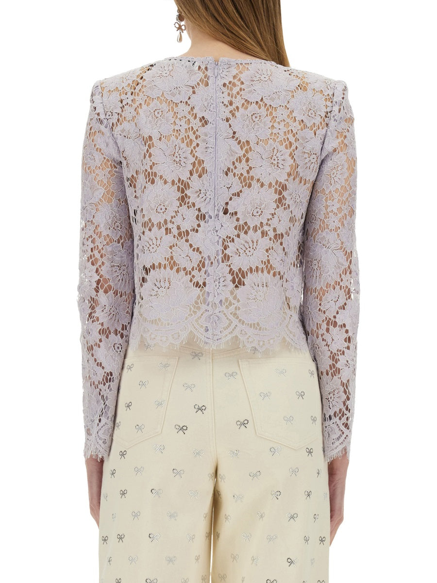 SELF-PORTRAIT Lace Blouse for Women - SS25 Collection