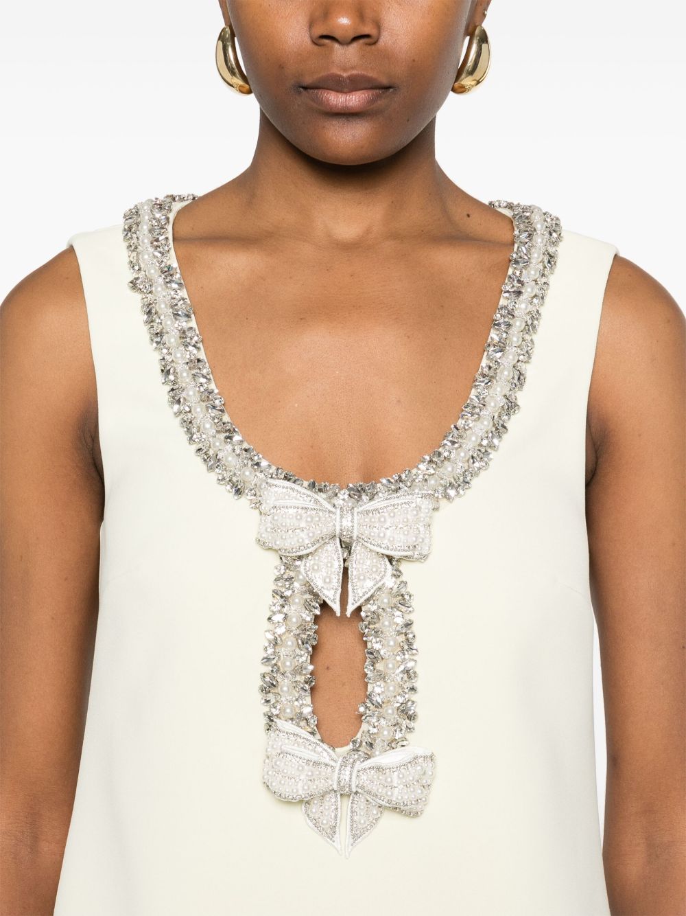 SELF-PORTRAIT Chic Bow Mini Dress