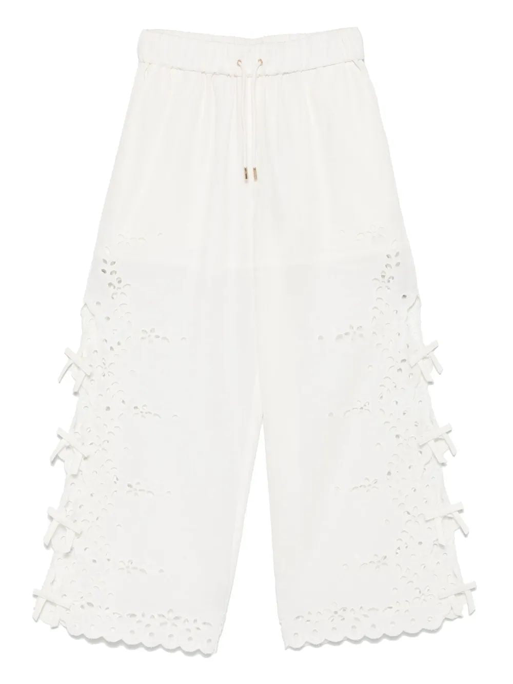 SELF-PORTRAIT Embroidered Trousers - SS25 Collection