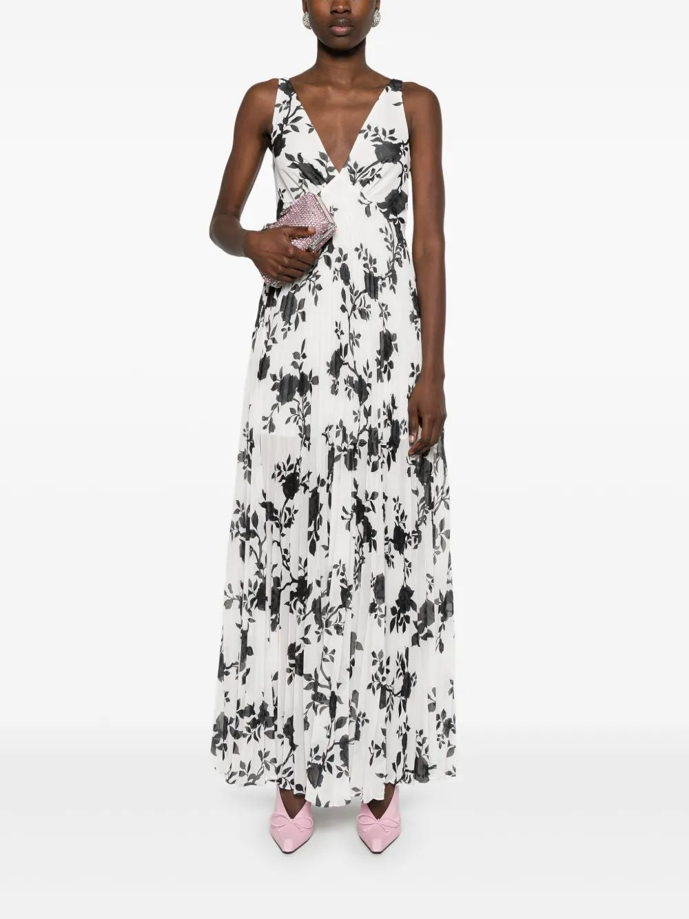 SELF-PORTRAIT Floral Strap Mini Dress