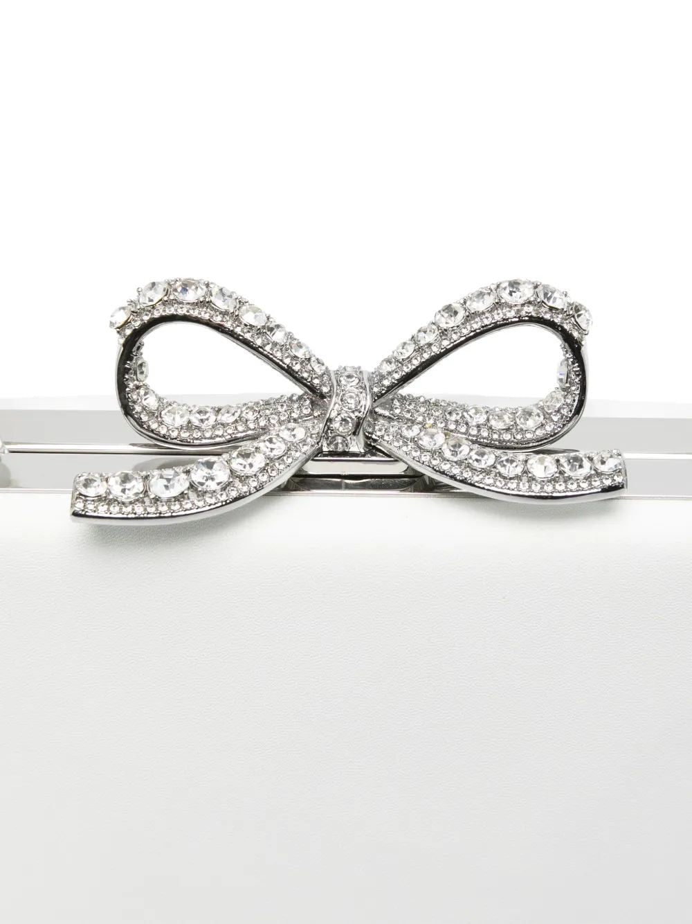 SELF-PORTRAIT Leather Bucket Handbag with Bow Detail