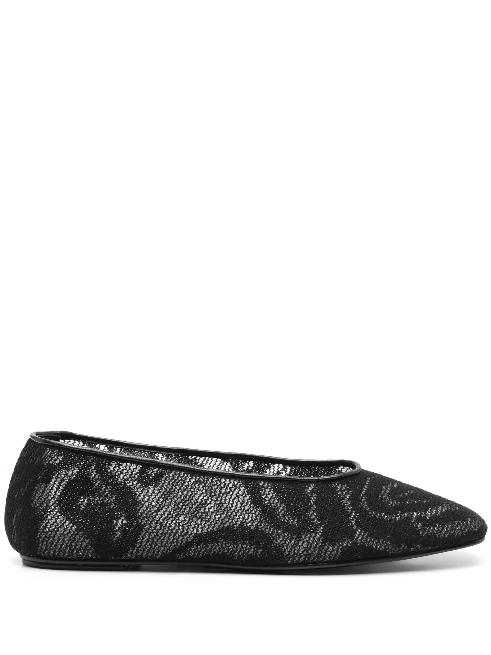 MAGDA BUTRYM Crochet Ballet Flats - Square Toe Design