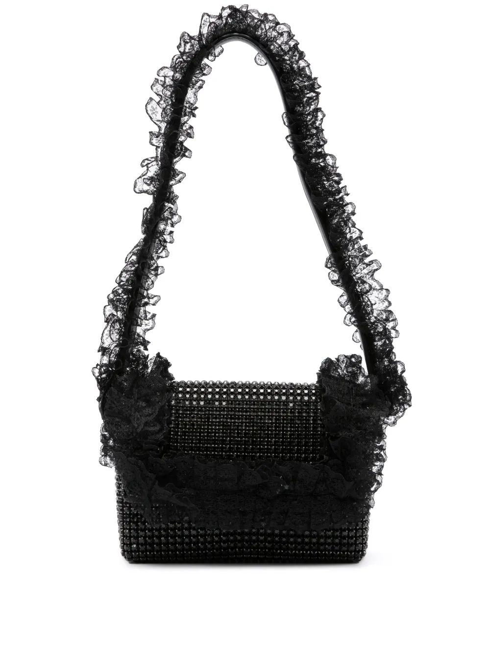 SELF-PORTRAIT Crystal Lace Detail Mini Handbag