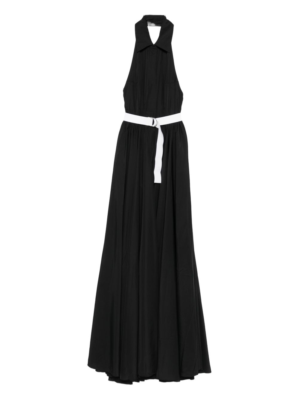 NORMA KAMALI Sleeveless Long Dress with Belted Waist for Women