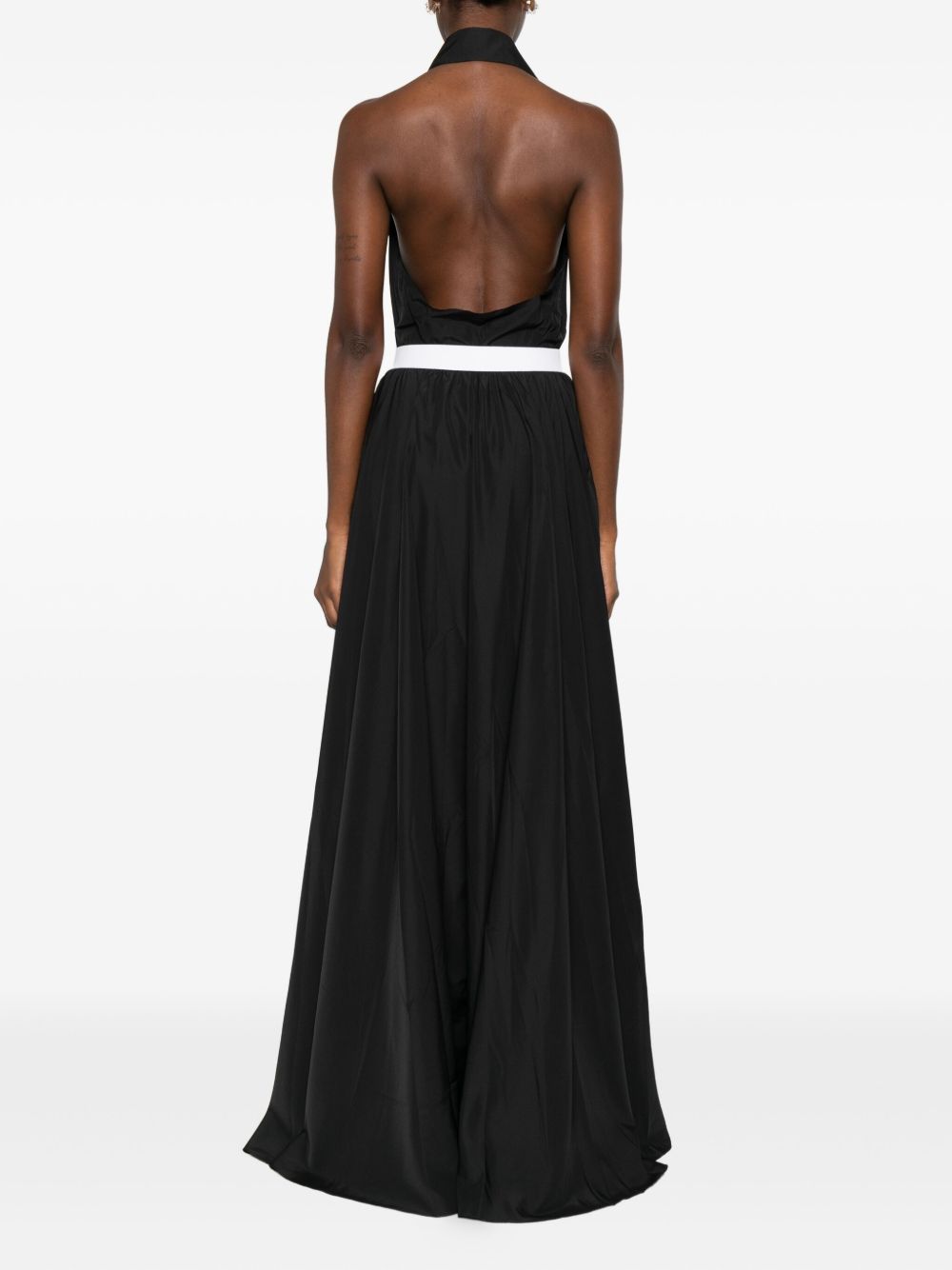 NORMA KAMALI Sleeveless Long Dress with Belted Waist for Women