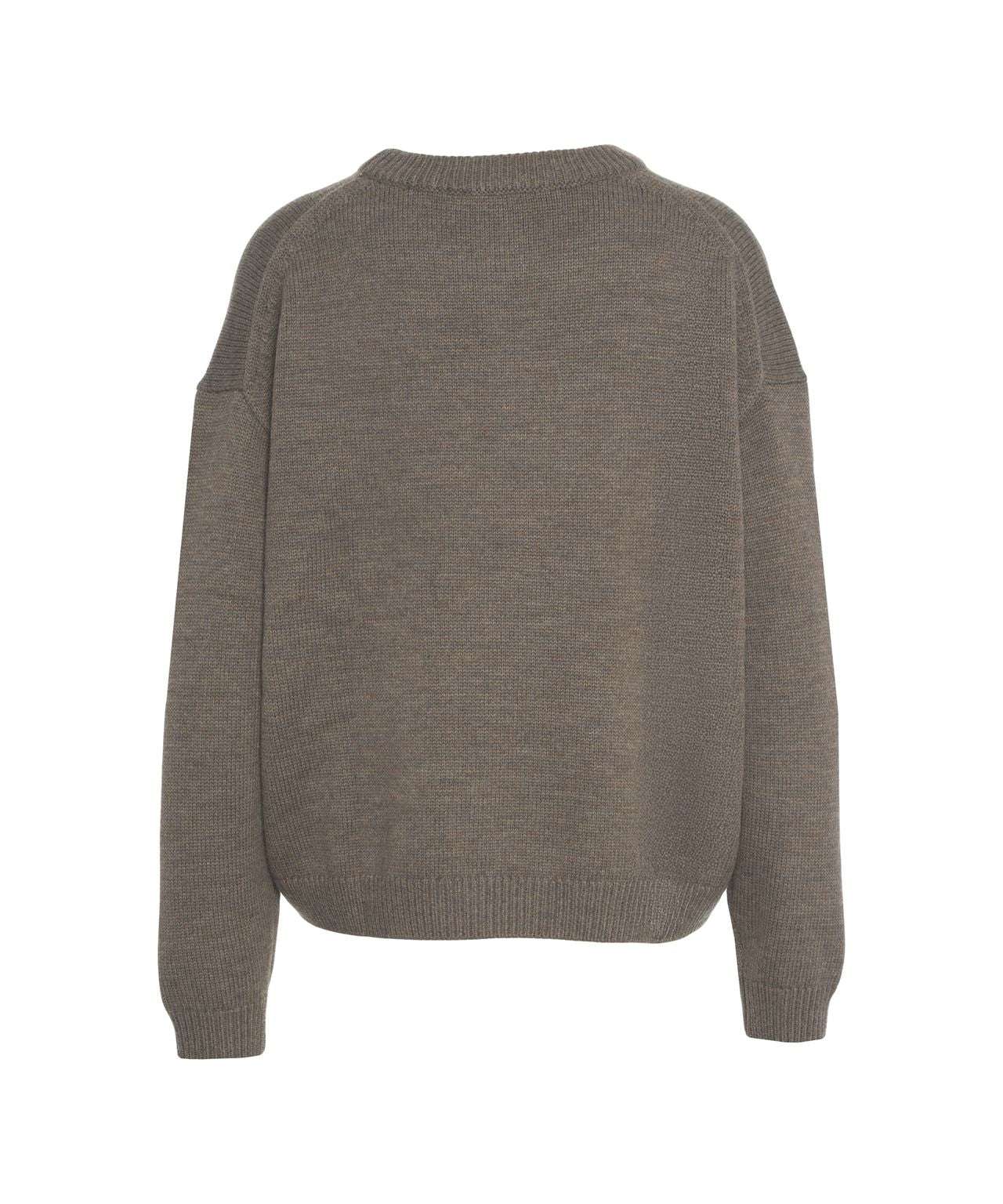 STAUD Charming Bouclé Sheep Motif Pullover