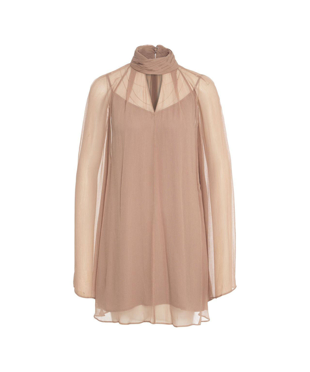 STAUD Mini Dress 'Esther' with Ruffled Collar