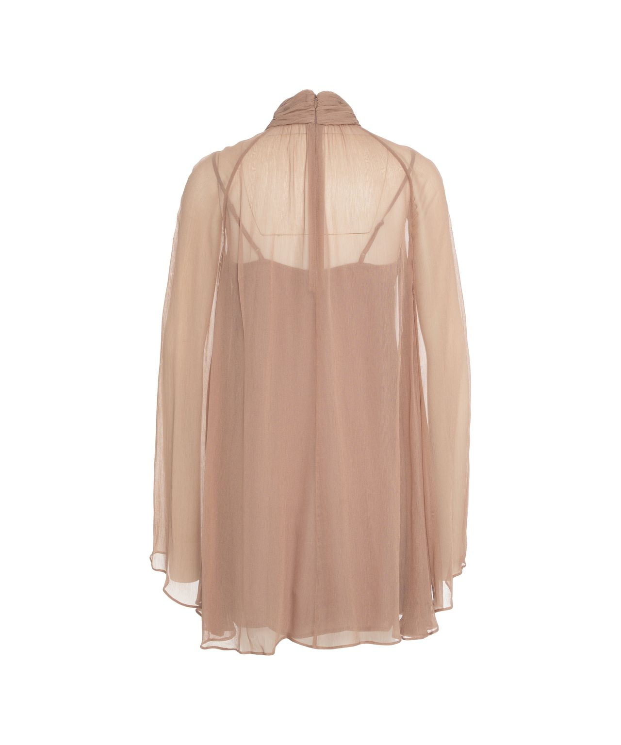 STAUD Mini Dress 'Esther' with Ruffled Collar