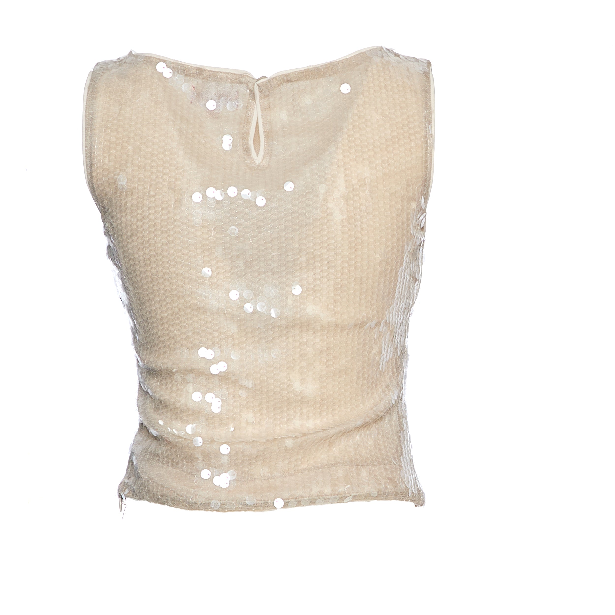 STAUD Elegant Sleeveless Top with Boat Neck Design