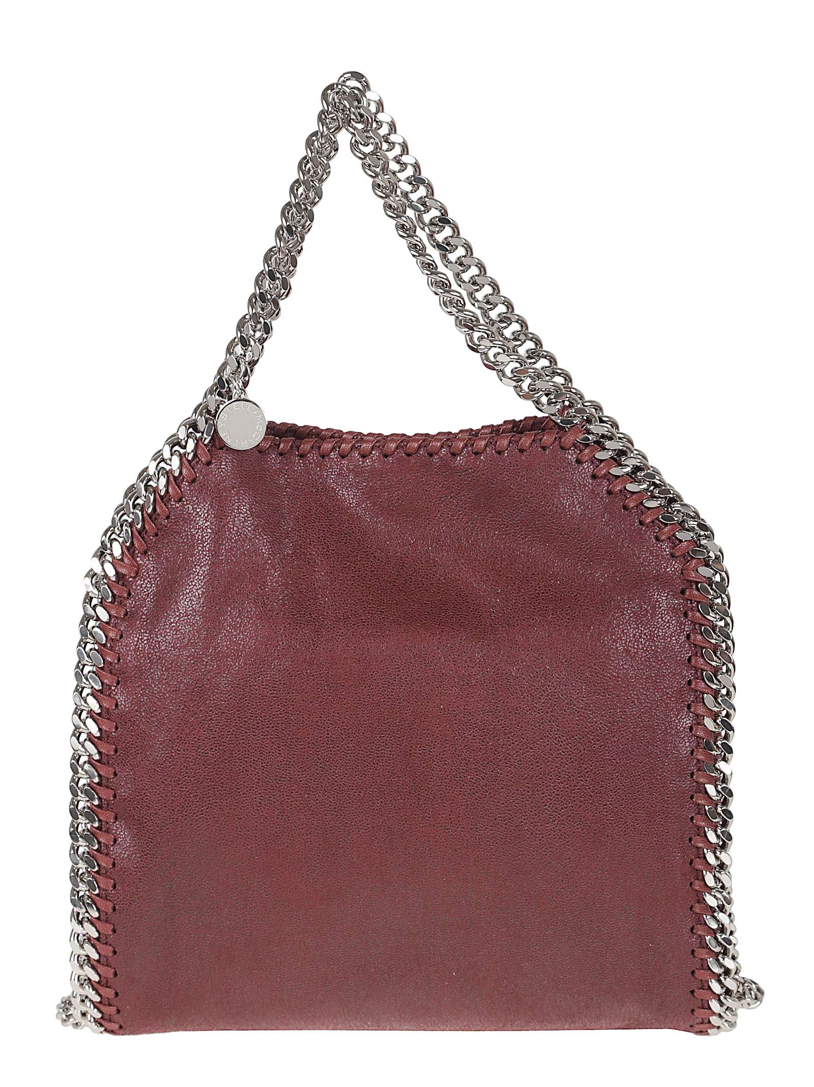 STELLA MCCARTNEY Chic Mini Tote Handbag with Silver Chain Closure