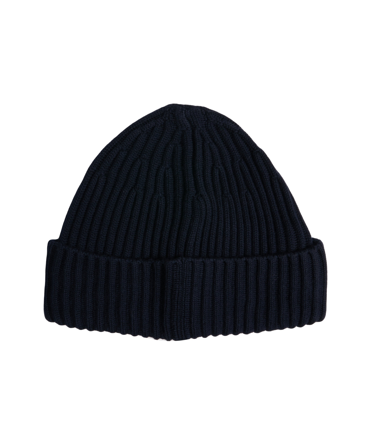 STONE ISLAND Ribbed Knit Hat with Logo Detail