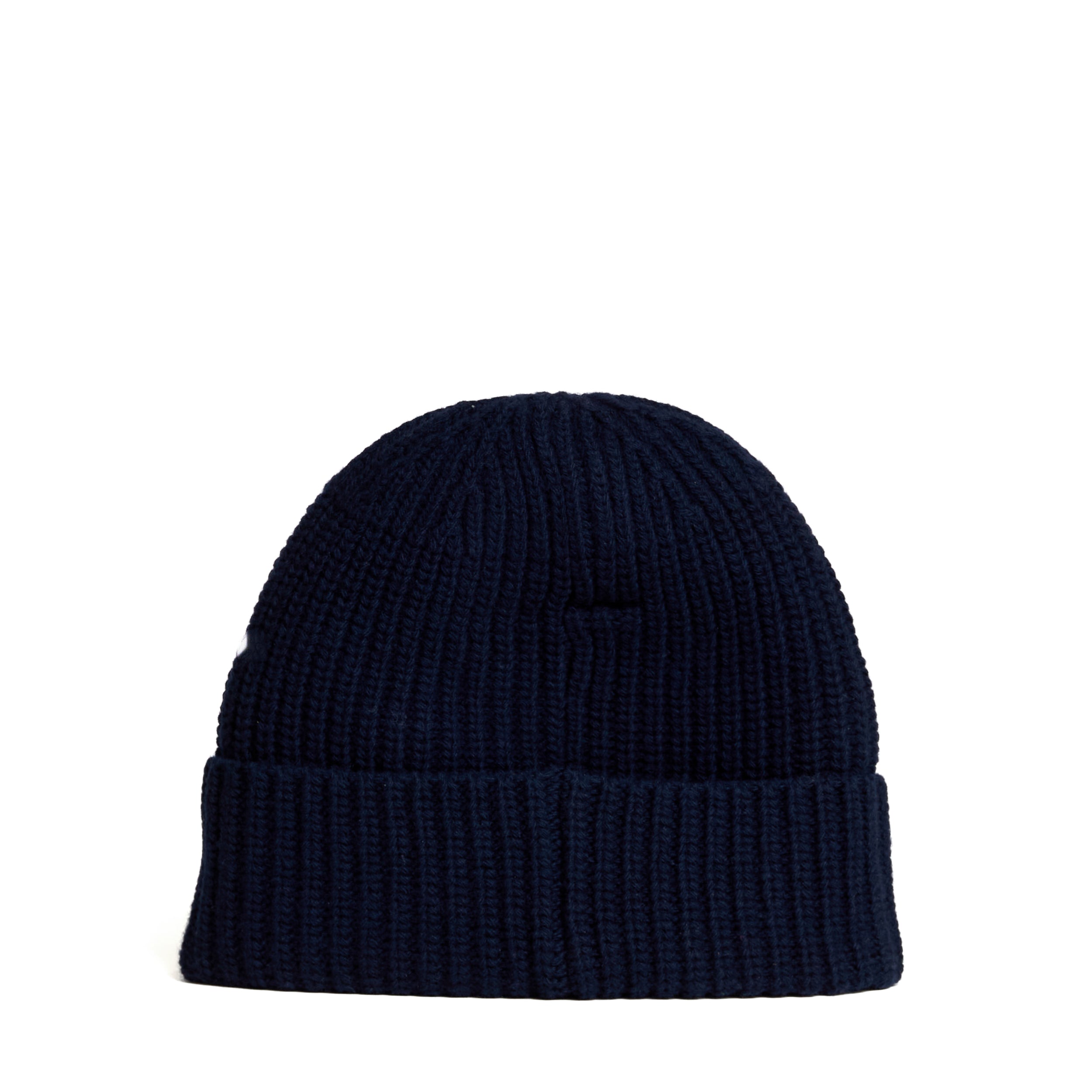 STONE ISLAND Men's 100% Wool Ribbed Beanie Hat