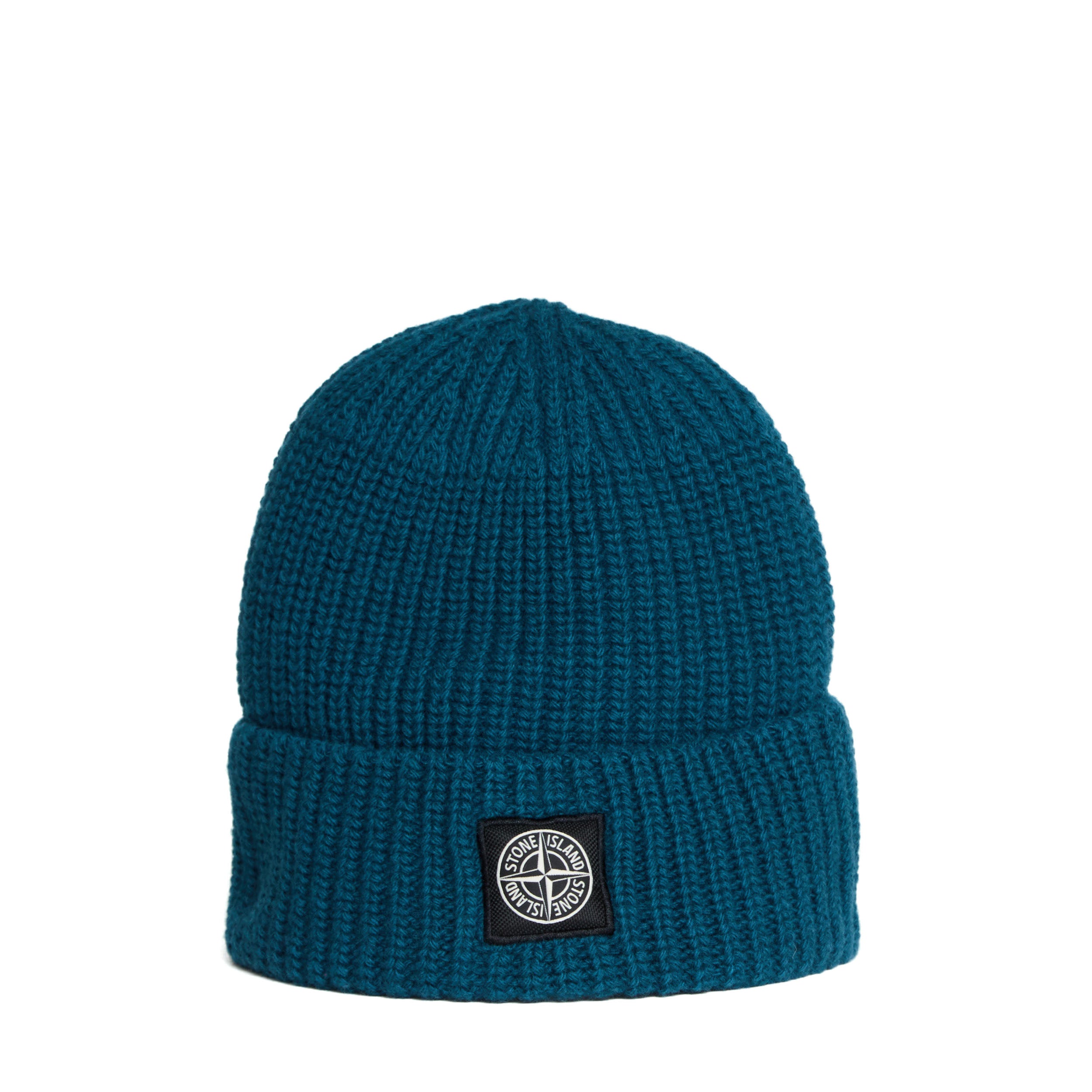 STONE ISLAND Men's RWS Wool Ribbed Beanie with Cuff