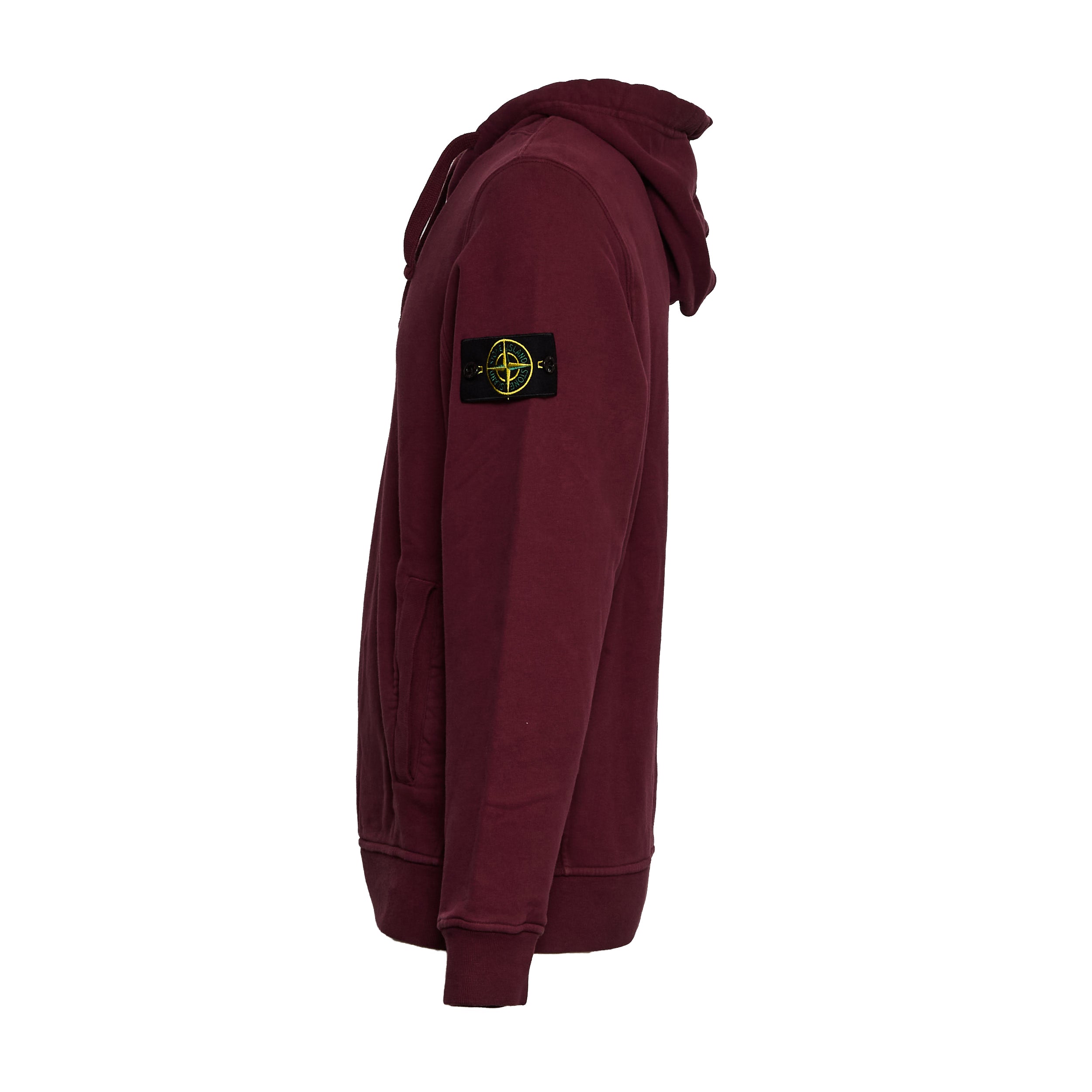 STONE ISLAND Regular Fit Brushed Organic Cotton Fleece Sweatshirt with Drawstring Hood