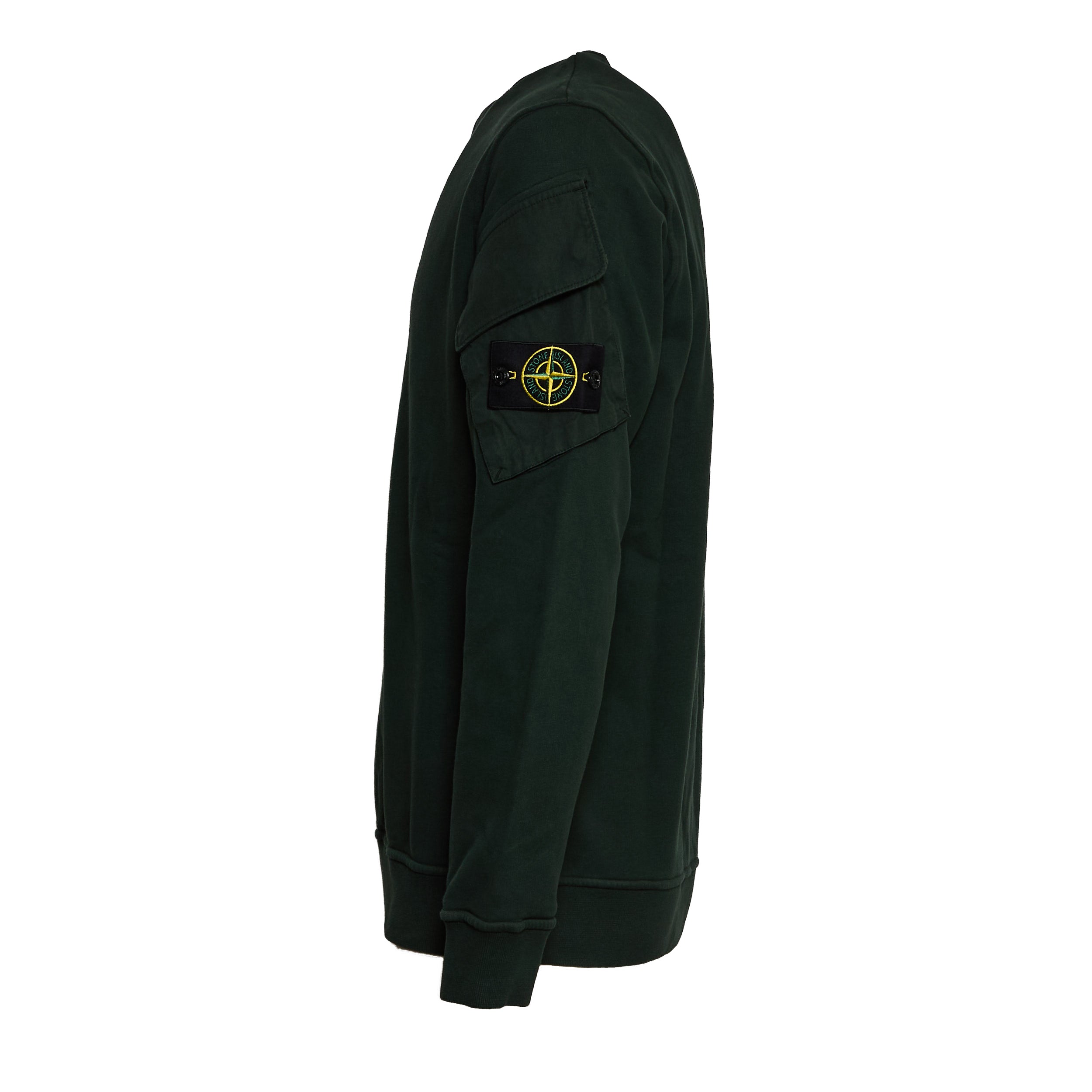 STONE ISLAND Brushed Organic Cotton Fleece Sweatshirt - Regular Fit