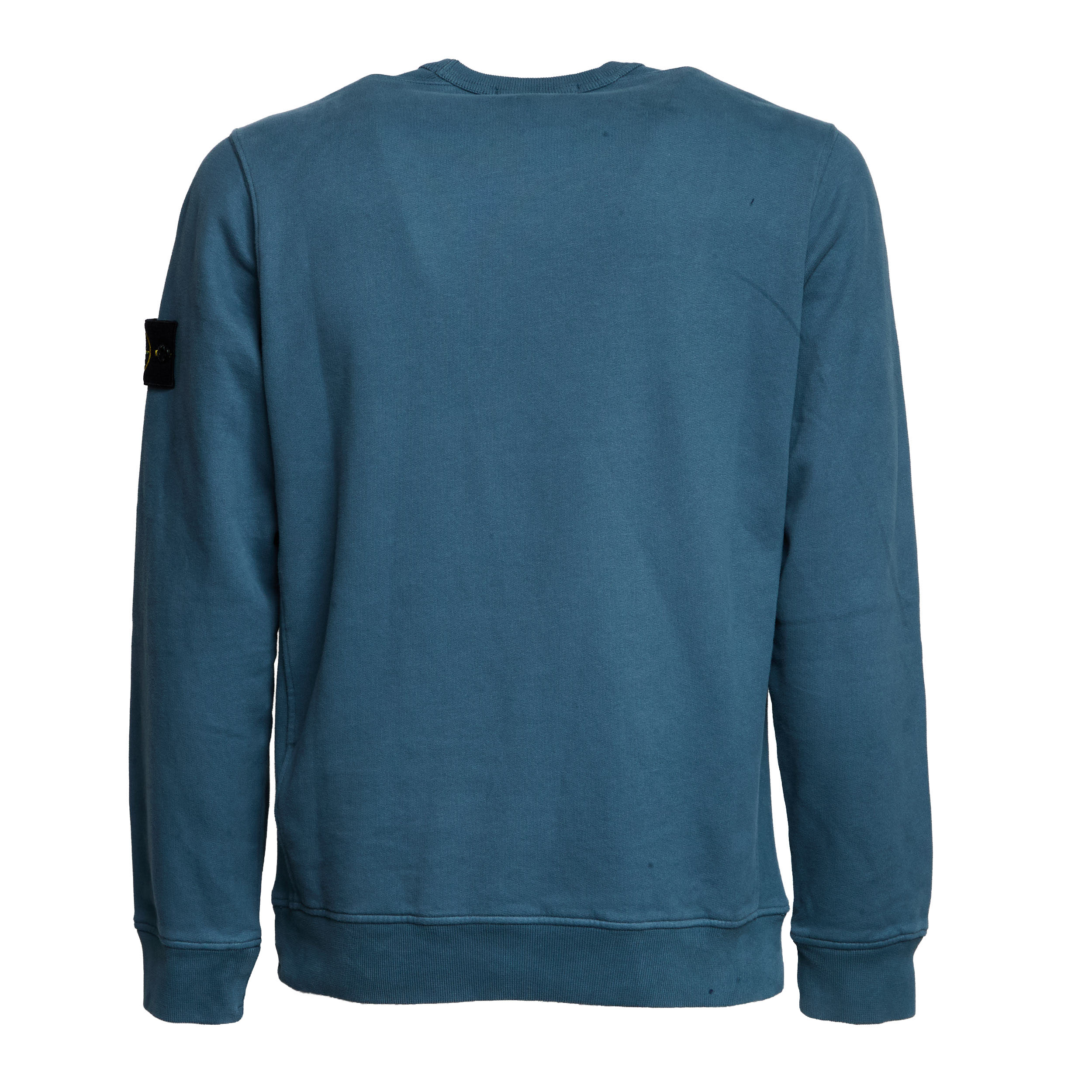 STONE ISLAND Crewneck Brushed Organic Cotton Fleece Sweatshirt