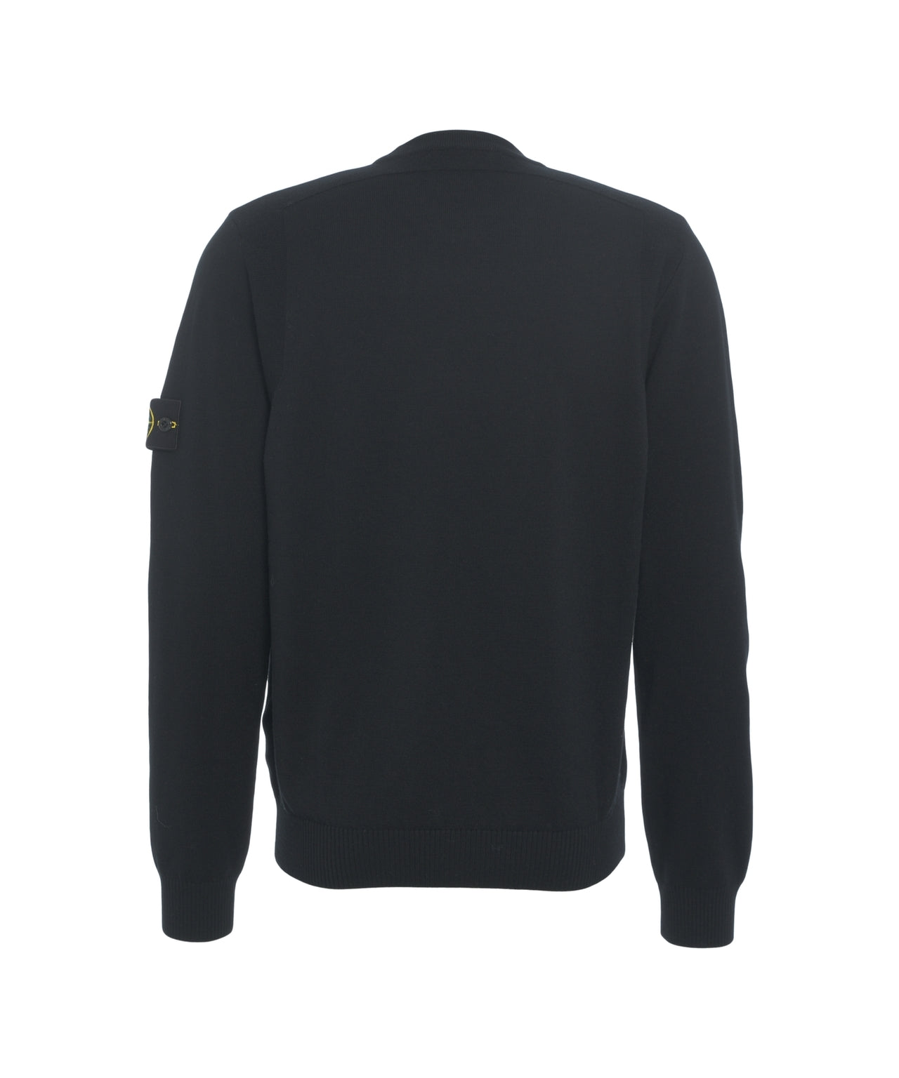 STONE ISLAND Classic Crew Neck Pullover with Iconic Logo Patch for Men