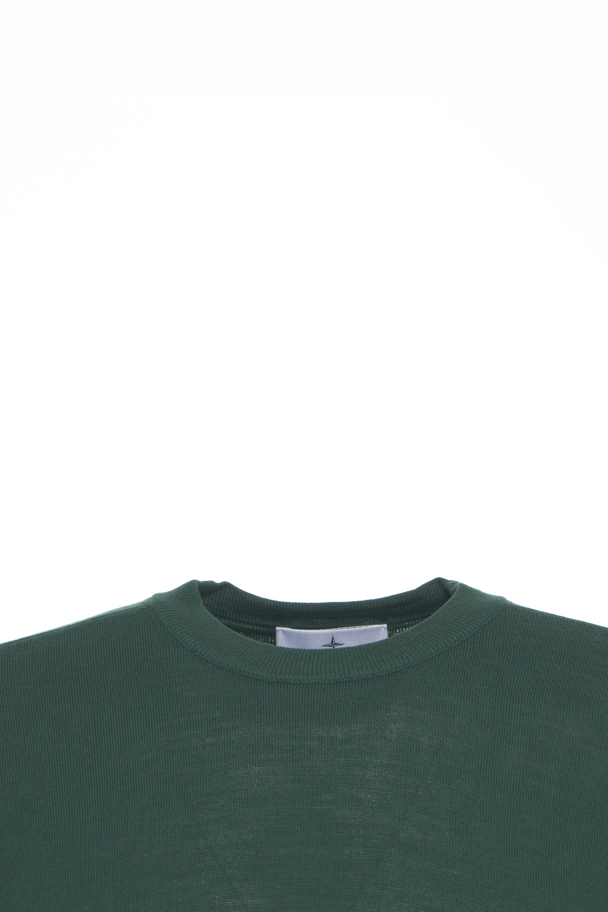 STONE ISLAND Classic Round-Neck Pullover with Logo Detail