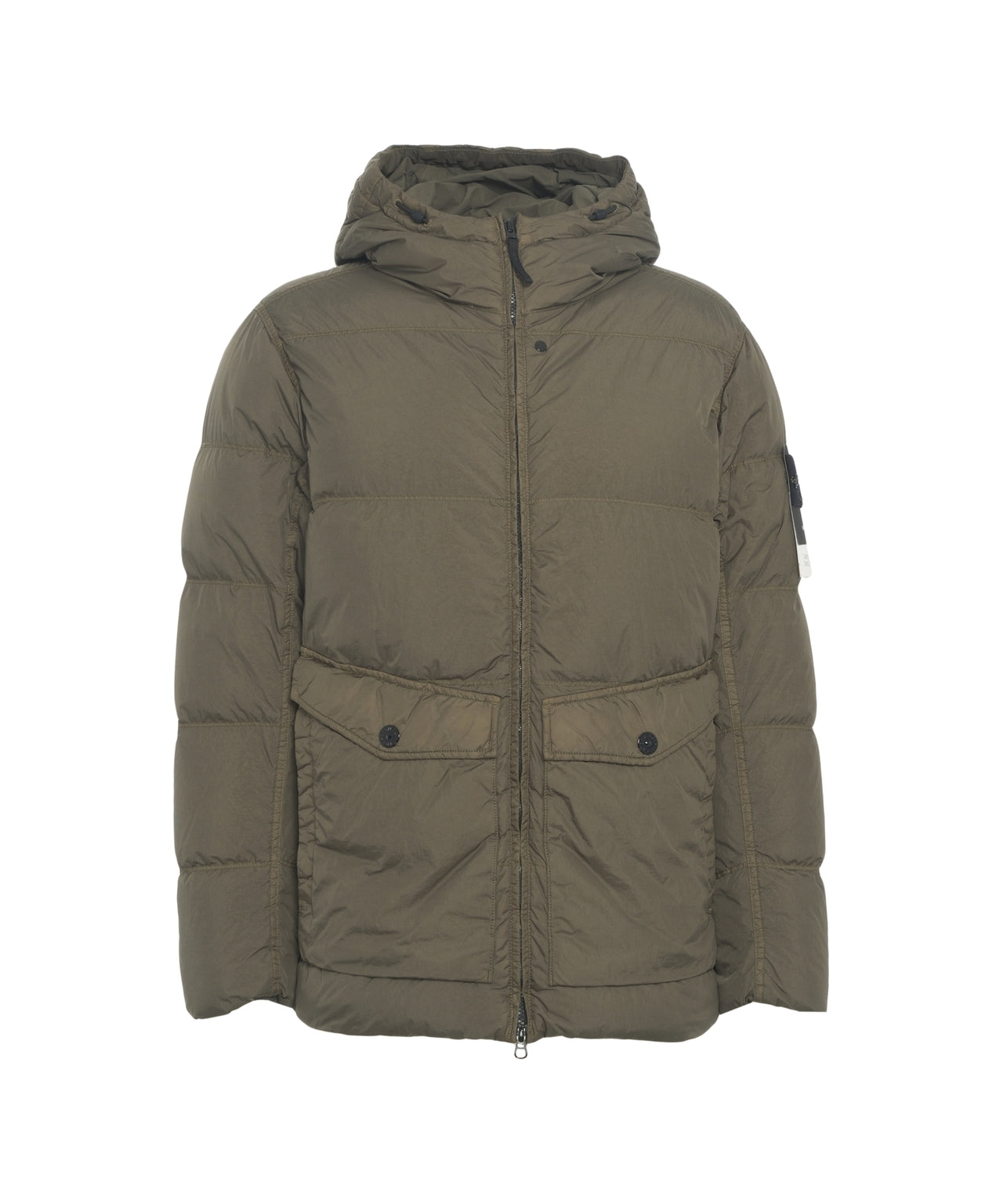 STONE ISLAND Quilted Puffer Jacket with Hood for Men