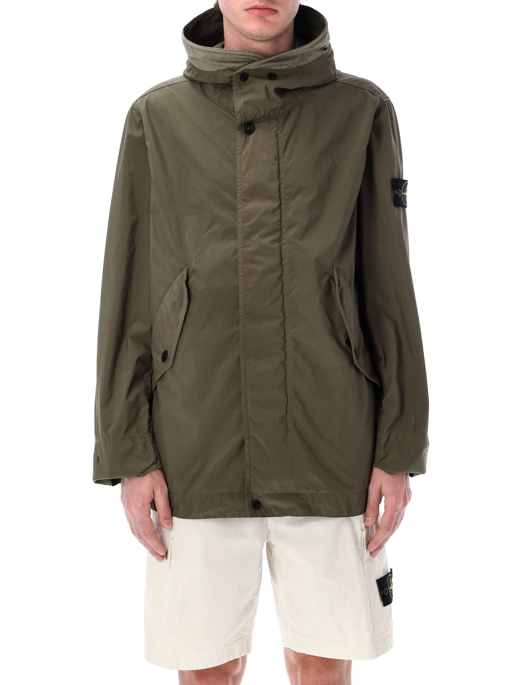 STONE ISLAND Lightweight Short Parka Jacket for Men