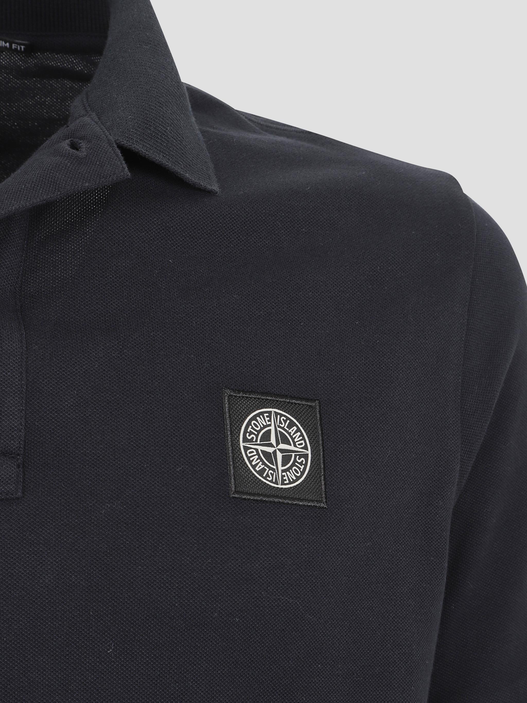 STONE ISLAND Slim Fit Mini Polo Shirt for Men