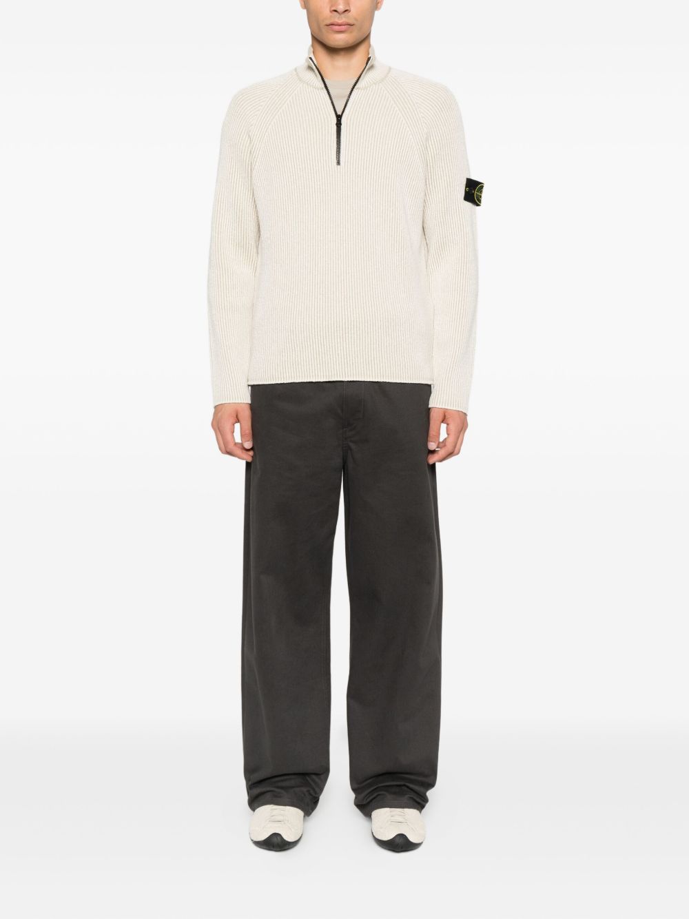 STONE ISLAND Stylish Knit Sweater for Men - Perfect for Layering