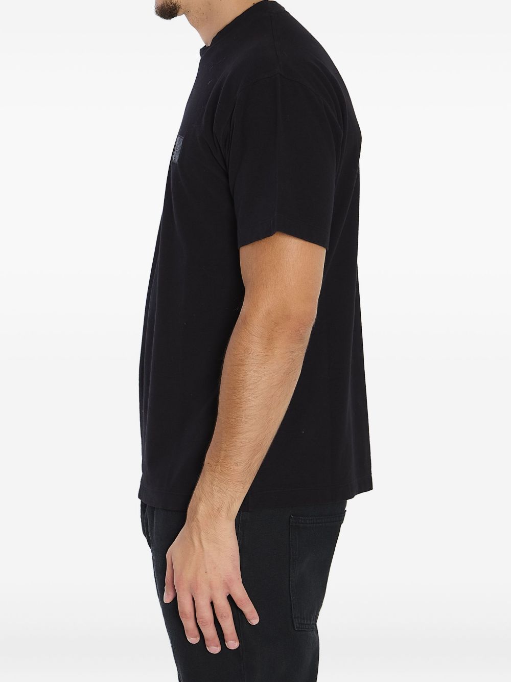STONE ISLAND Sleek Crepe Cotton T-shirt for Men
